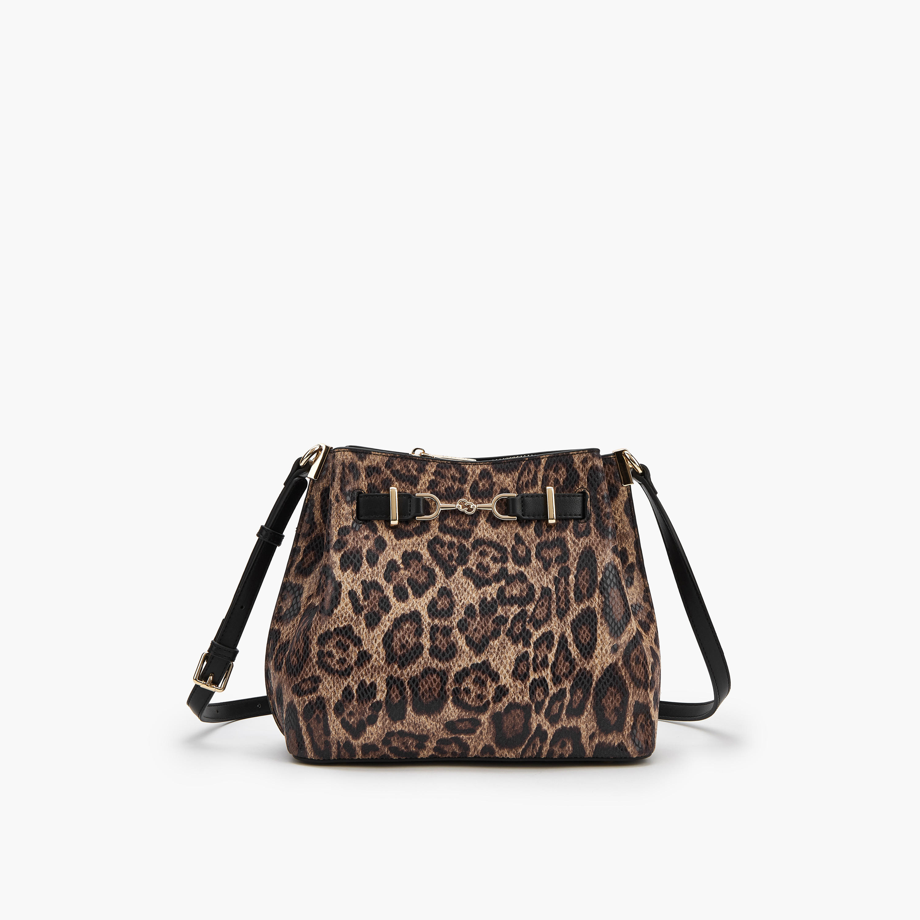 Celeste Animal Print Shoulder Bag with Adjustable Strap-women-bagsandwallets-handbags-image-1