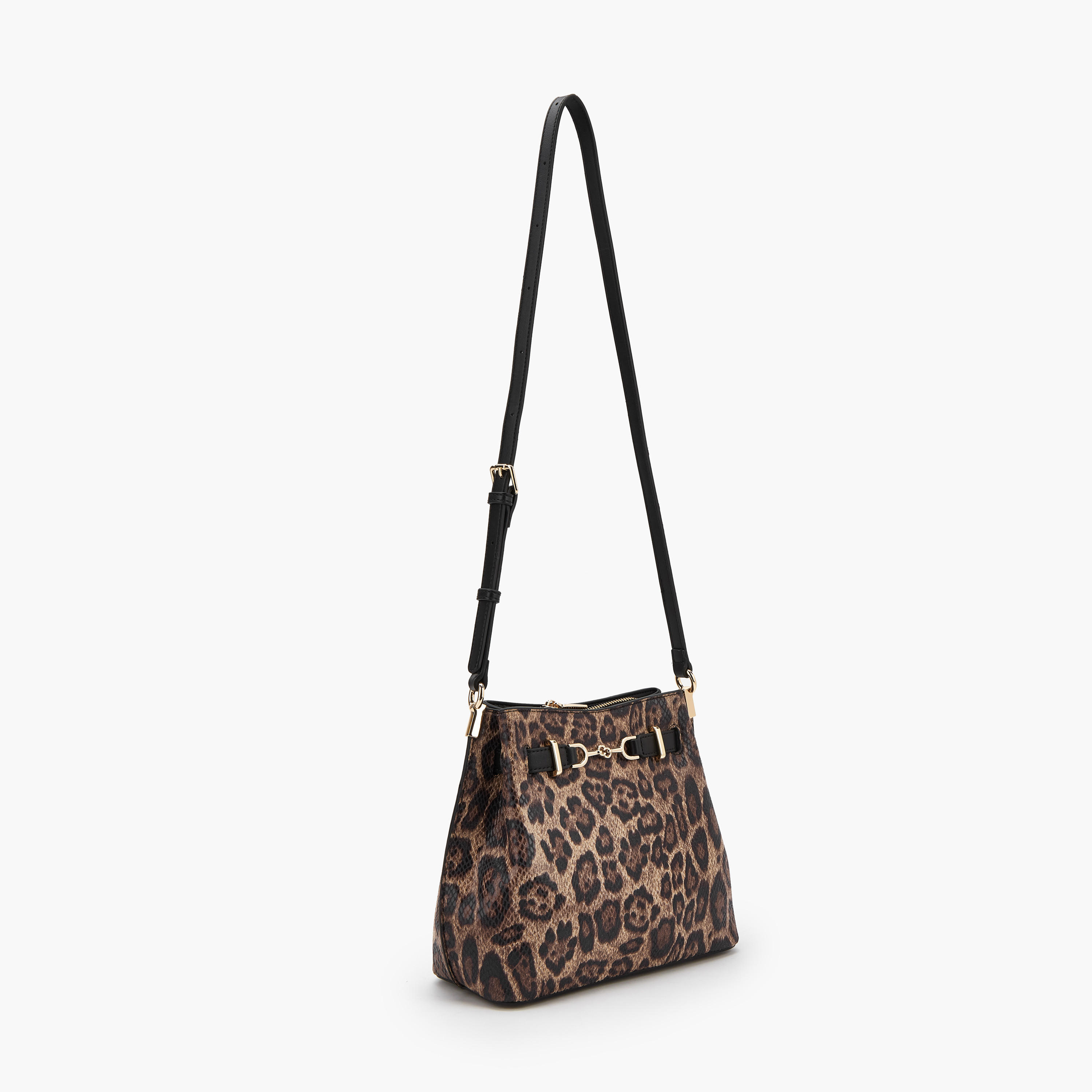 Celeste Animal Print Shoulder Bag with Adjustable Strap-women-bagsandwallets-handbags-image-2