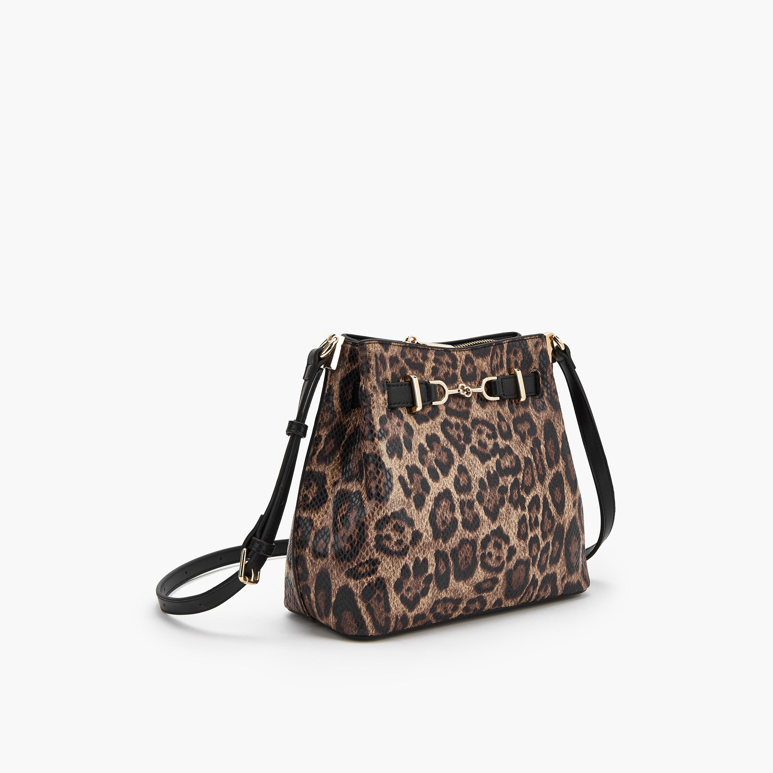 Celeste Animal Print Shoulder Bag with Adjustable Strap-women-bagsandwallets-handbags-image-3