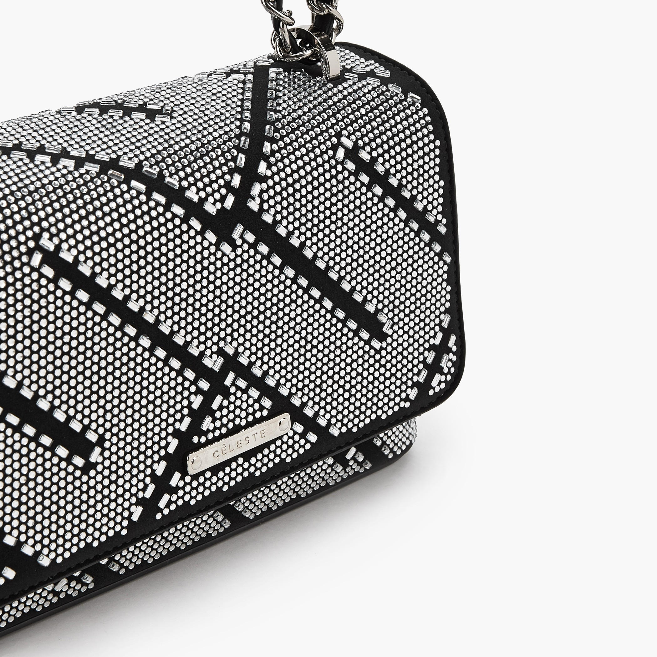 Celeste Embellished Crossbody Bag with Chain Strap-women-bagsandwallets-handbags-image-4