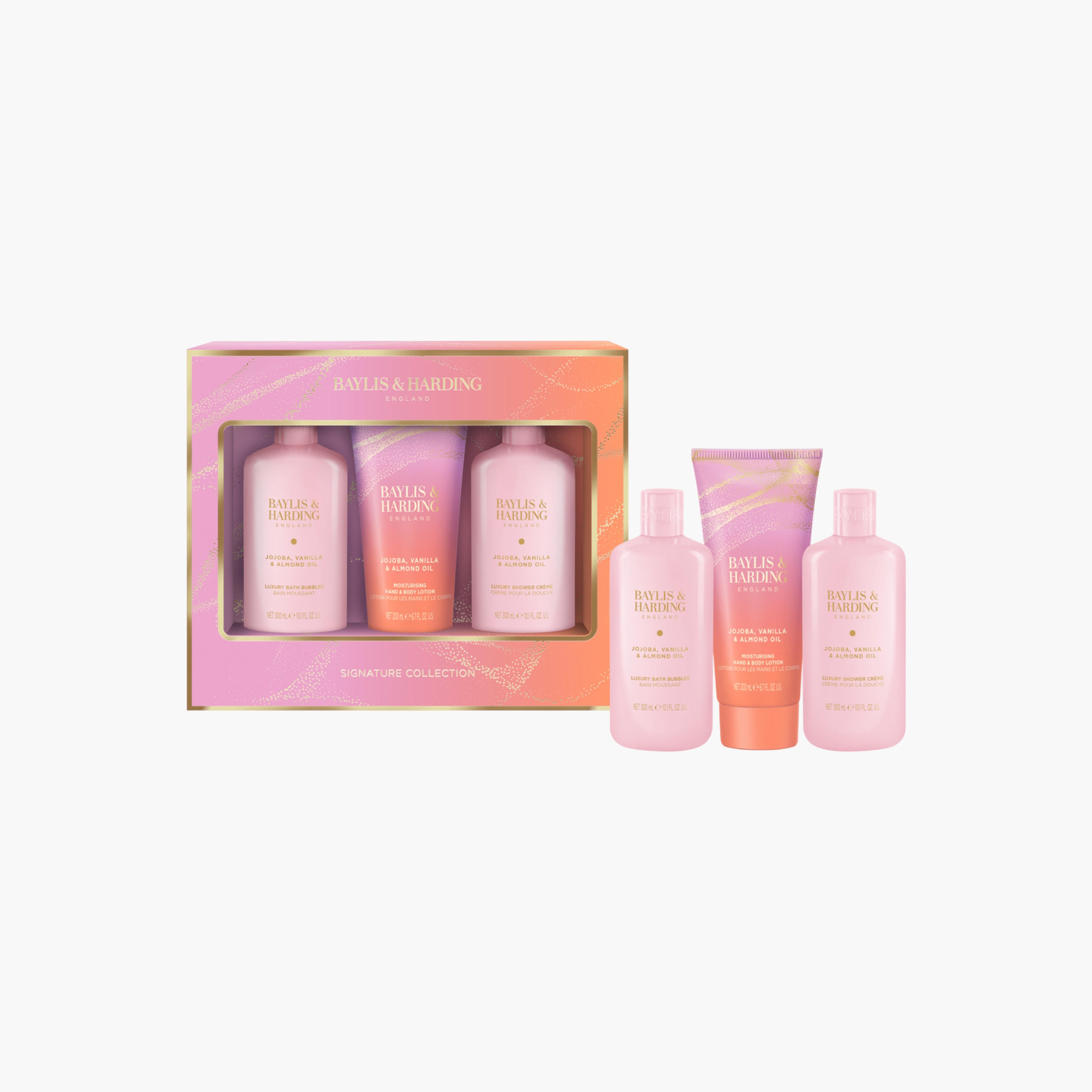 مجموعة استحمام زيت الجوجوبا والفانيليا واللوز من بايلس أند هاردينج-beautyandpersonalcare-bathandbody-giftsets-image-3