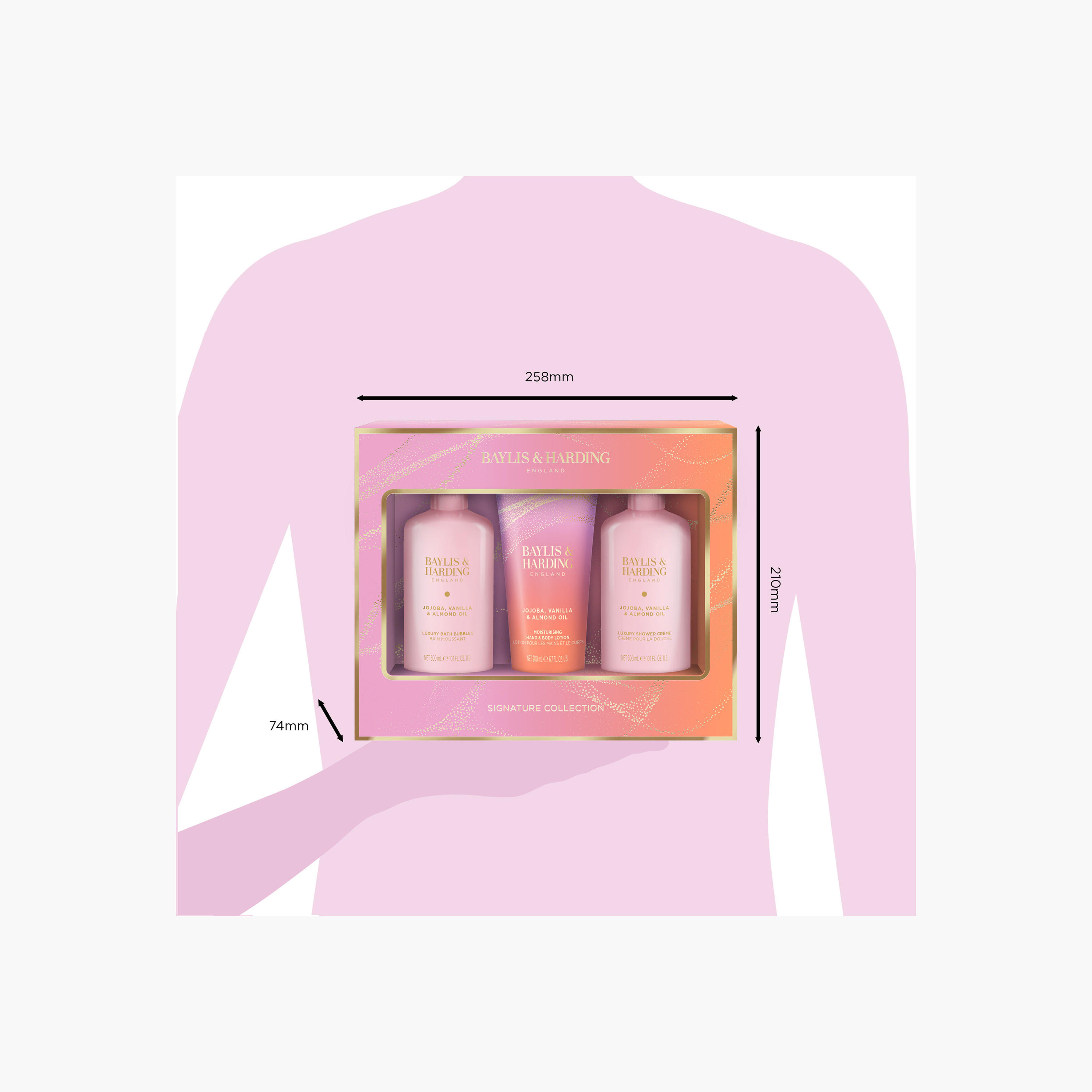 مجموعة استحمام زيت الجوجوبا والفانيليا واللوز من بايلس أند هاردينج-beautyandpersonalcare-bathandbody-giftsets-image-7