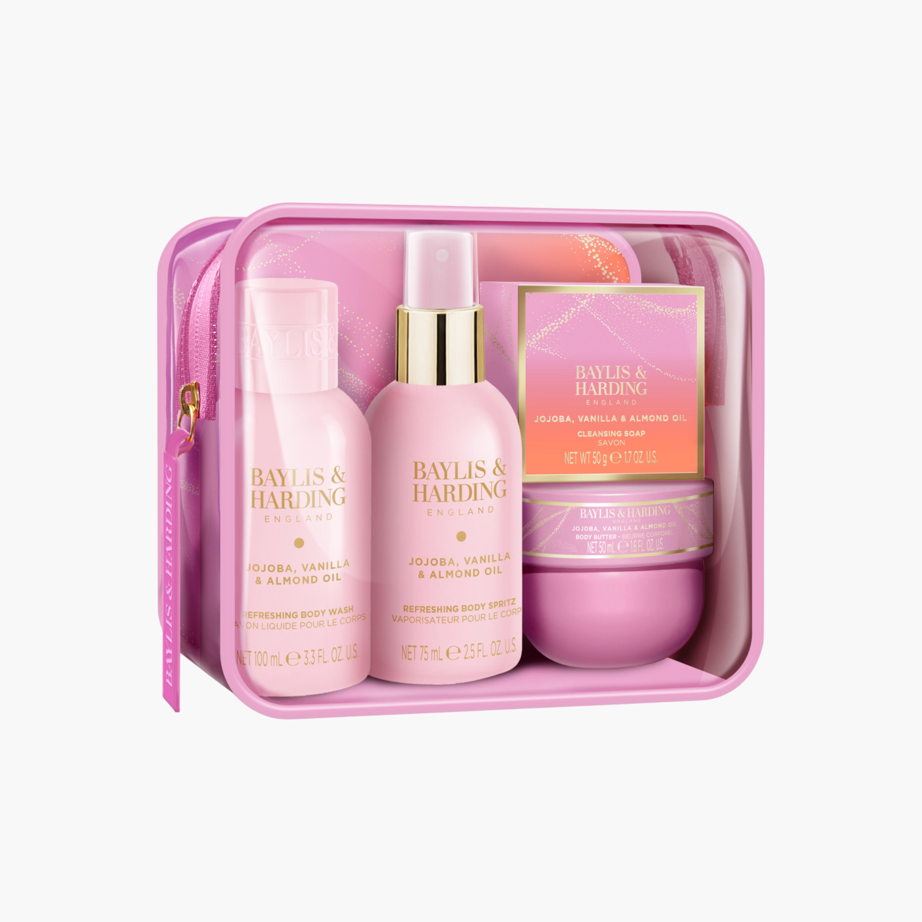 مجموعة سفر الجوجوبا والفانيليا واللوز من بايلس أند هاردينج-beautyandpersonalcare-bathandbody-giftsets-image-2
