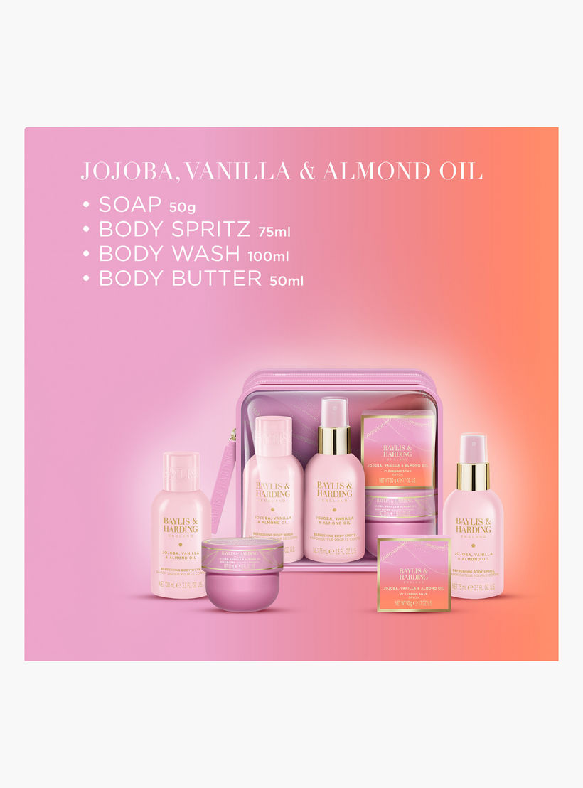 مجموعة سفر الجوجوبا والفانيليا واللوز من بايلس أند هاردينج-beautyandpersonalcare-bathandbody-giftsets-image-4