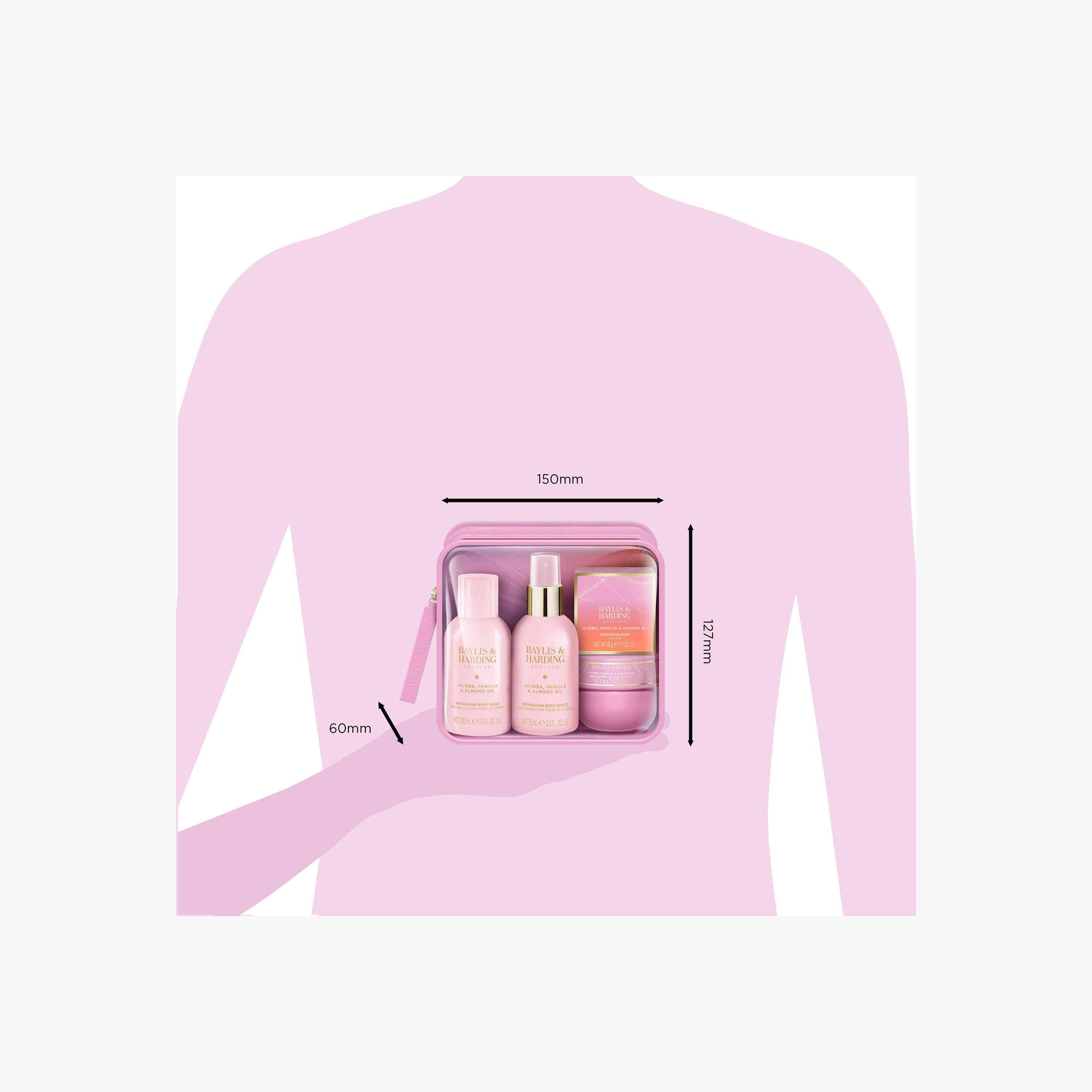 مجموعة سفر الجوجوبا والفانيليا واللوز من بايلس أند هاردينج-beautyandpersonalcare-bathandbody-giftsets-image-7