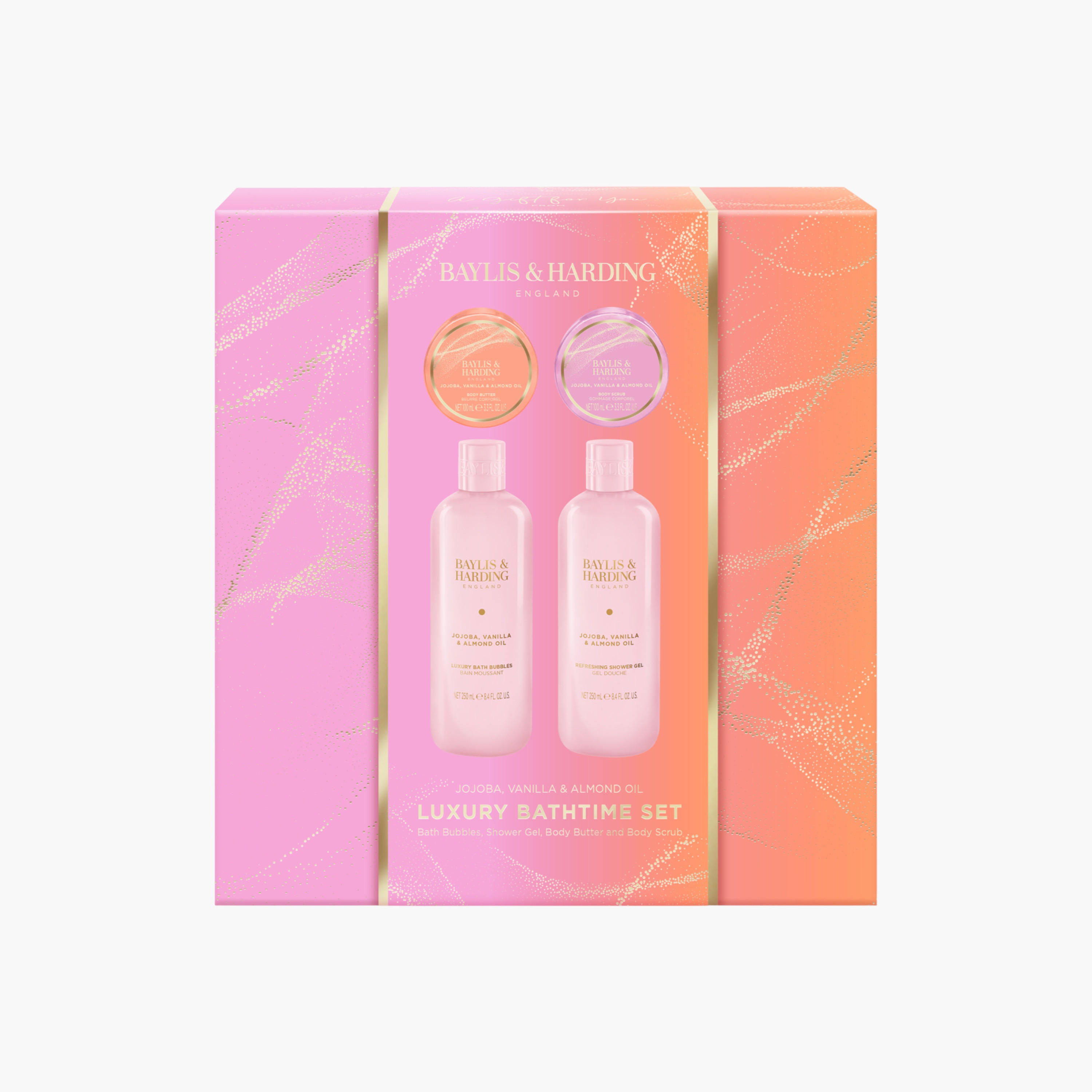 مجموعة الجوجوبا والفانيليا واللوز الفاخرة من بايلس أند هاردينج-beautyandpersonalcare-bathandbody-giftsets-image-1