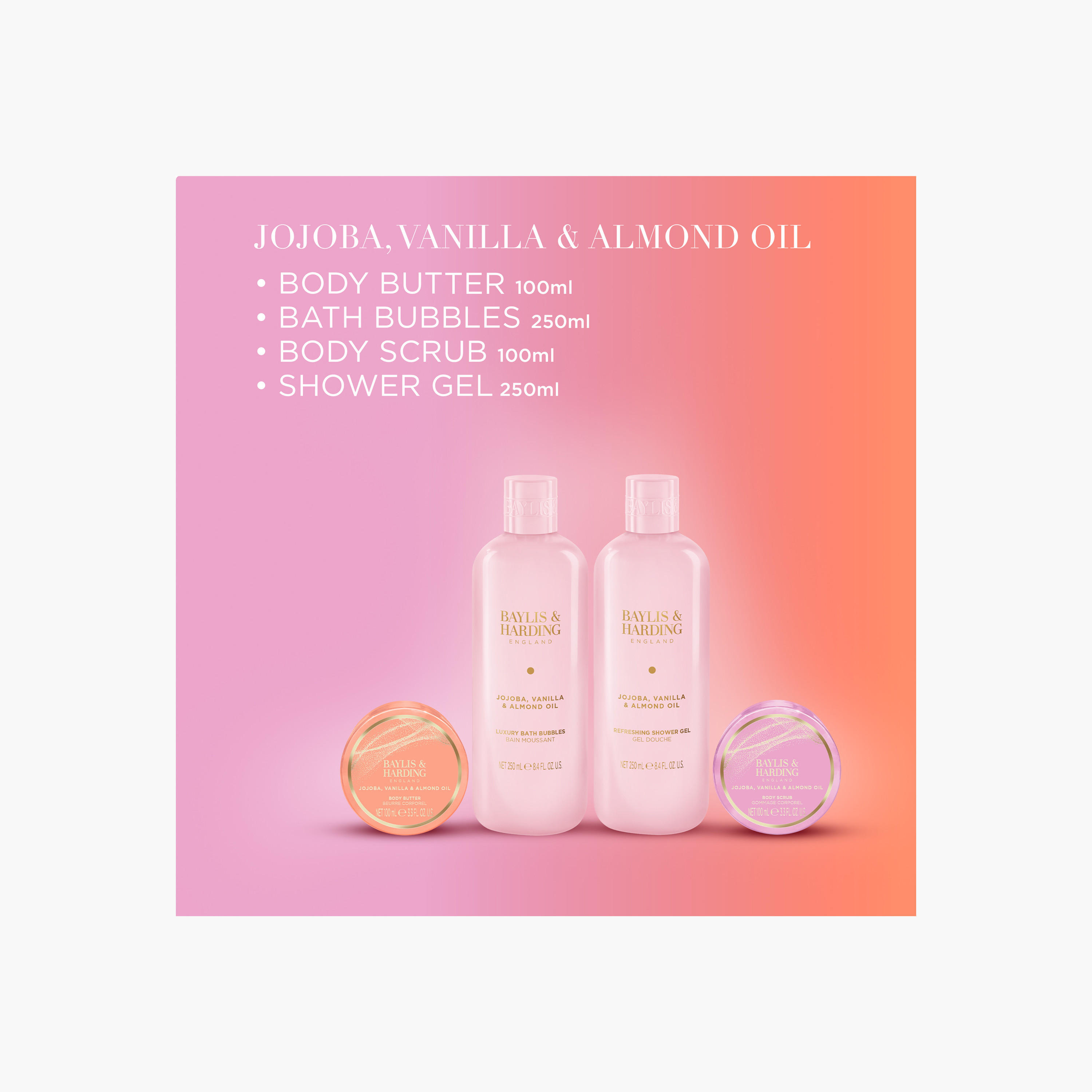 مجموعة الجوجوبا والفانيليا واللوز الفاخرة من بايلس أند هاردينج-beautyandpersonalcare-bathandbody-giftsets-image-4