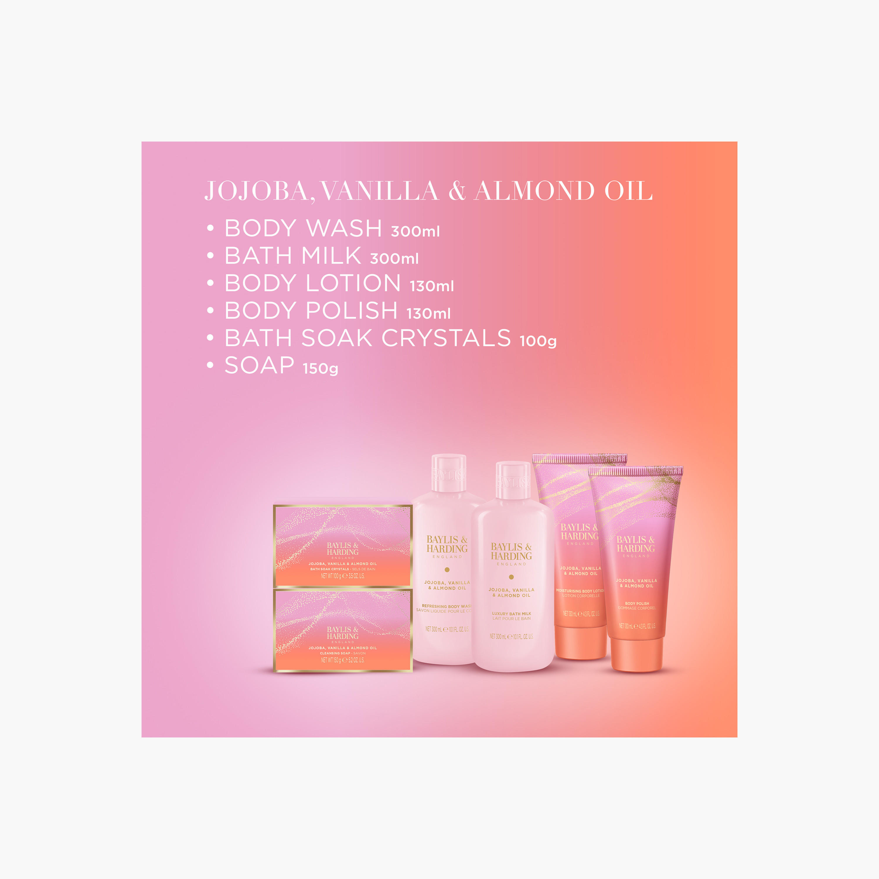 Baylis & Harding Jojoba Vanilla Almond Pamper Gift Set-beautyandpersonalcare-giftsets-image-4