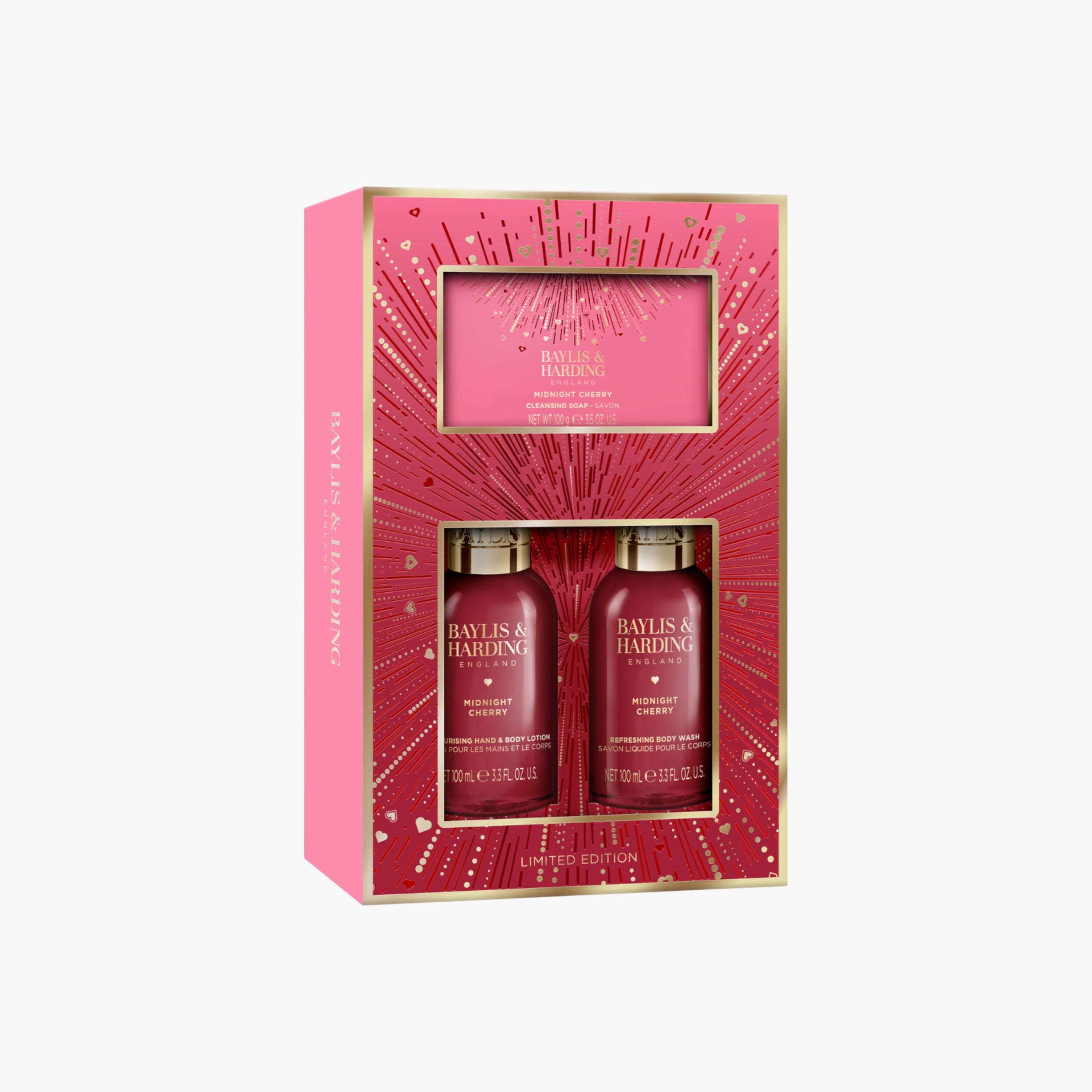 Baylis & Harding Cherry Scented Bathing Gift Set-beautyandpersonalcare-giftsets-image-2