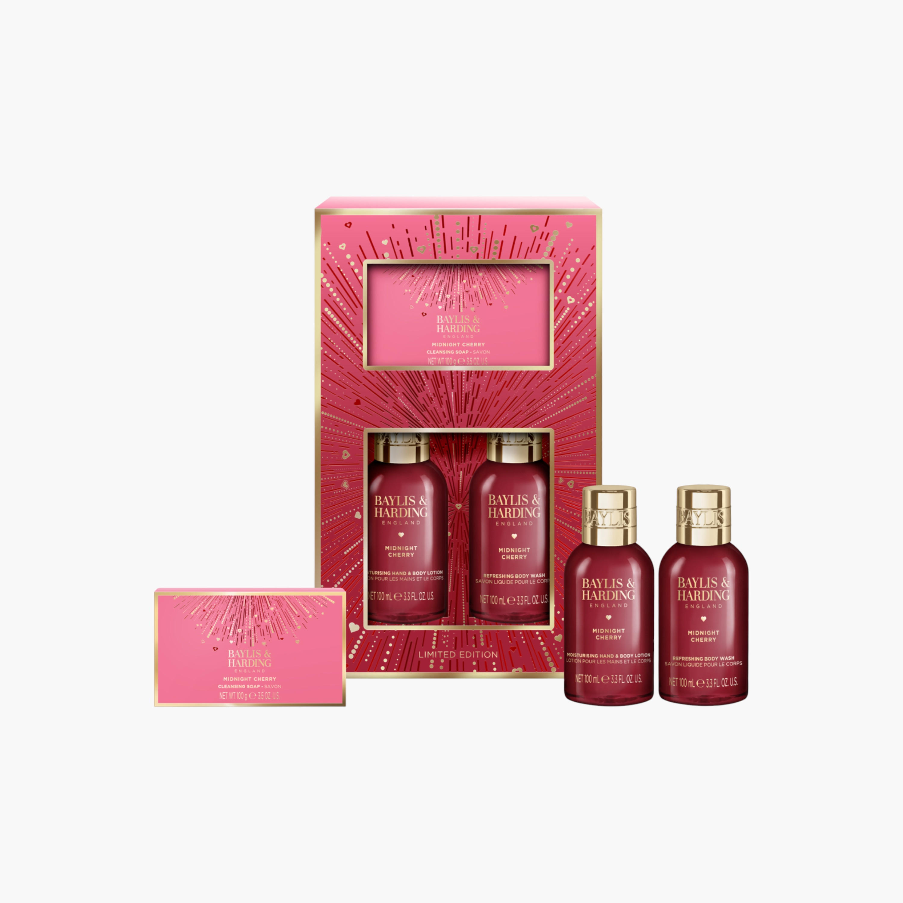 Baylis & Harding Cherry Scented Bathing Gift Set-beautyandpersonalcare-giftsets-image-3