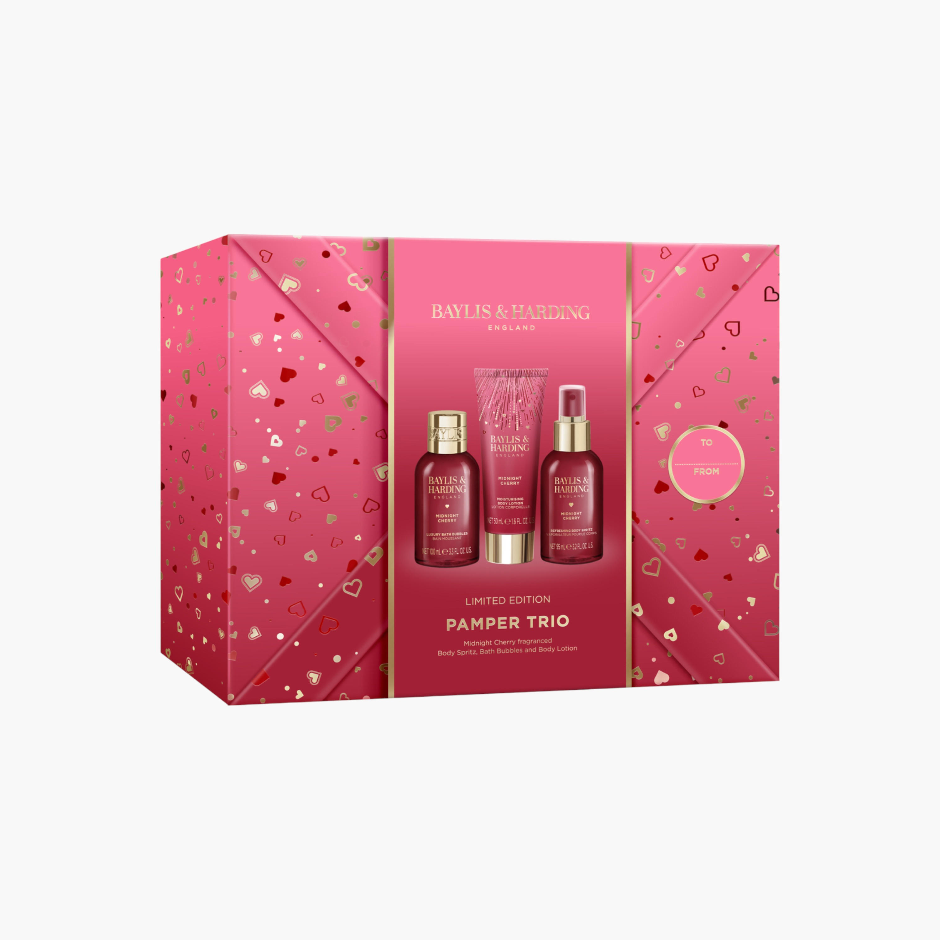 Baylis & Harding Cherry Pamper Trio Gift Set-beautyandpersonalcare-bathandbody-giftsets-image-2