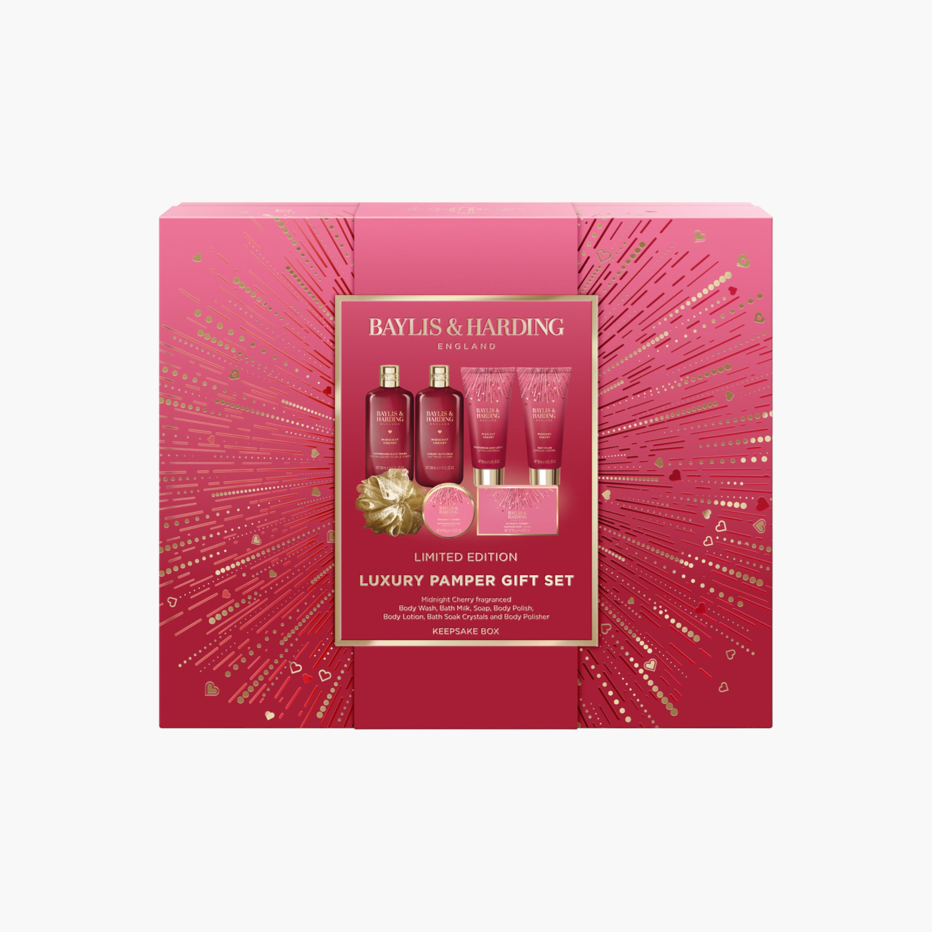 Baylis & Harding Midnight Cherry Luxury Pamper Set-beautyandpersonalcare-giftsets-image-1