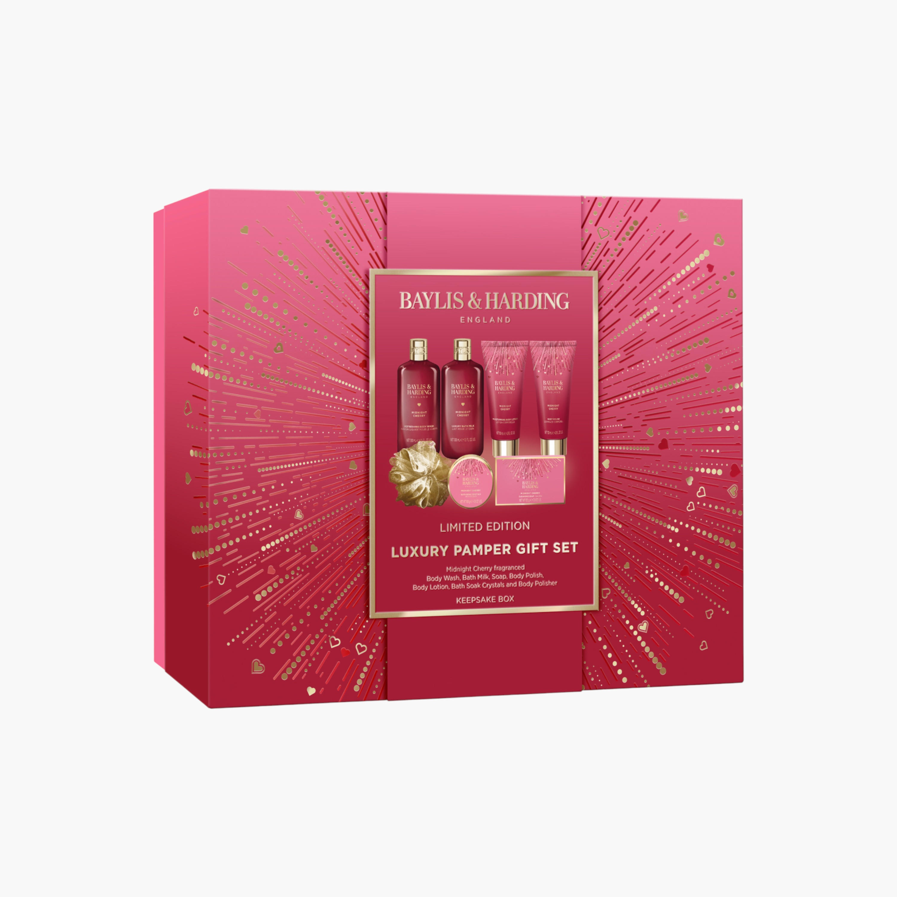 Baylis & Harding Midnight Cherry Luxury Pamper Set-beautyandpersonalcare-giftsets-image-2