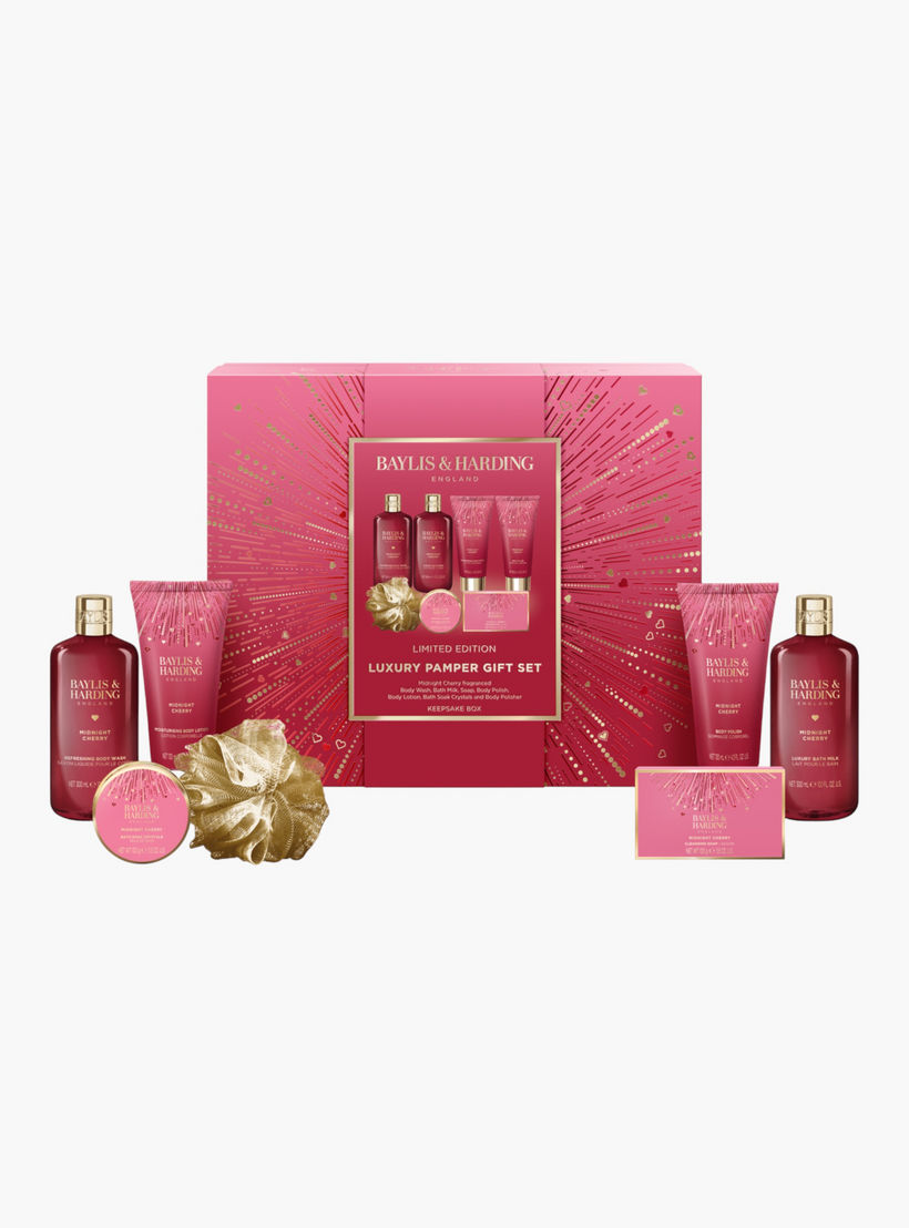Baylis & Harding Midnight Cherry Luxury Pamper Set-beautyandpersonalcare-giftsets-image-3