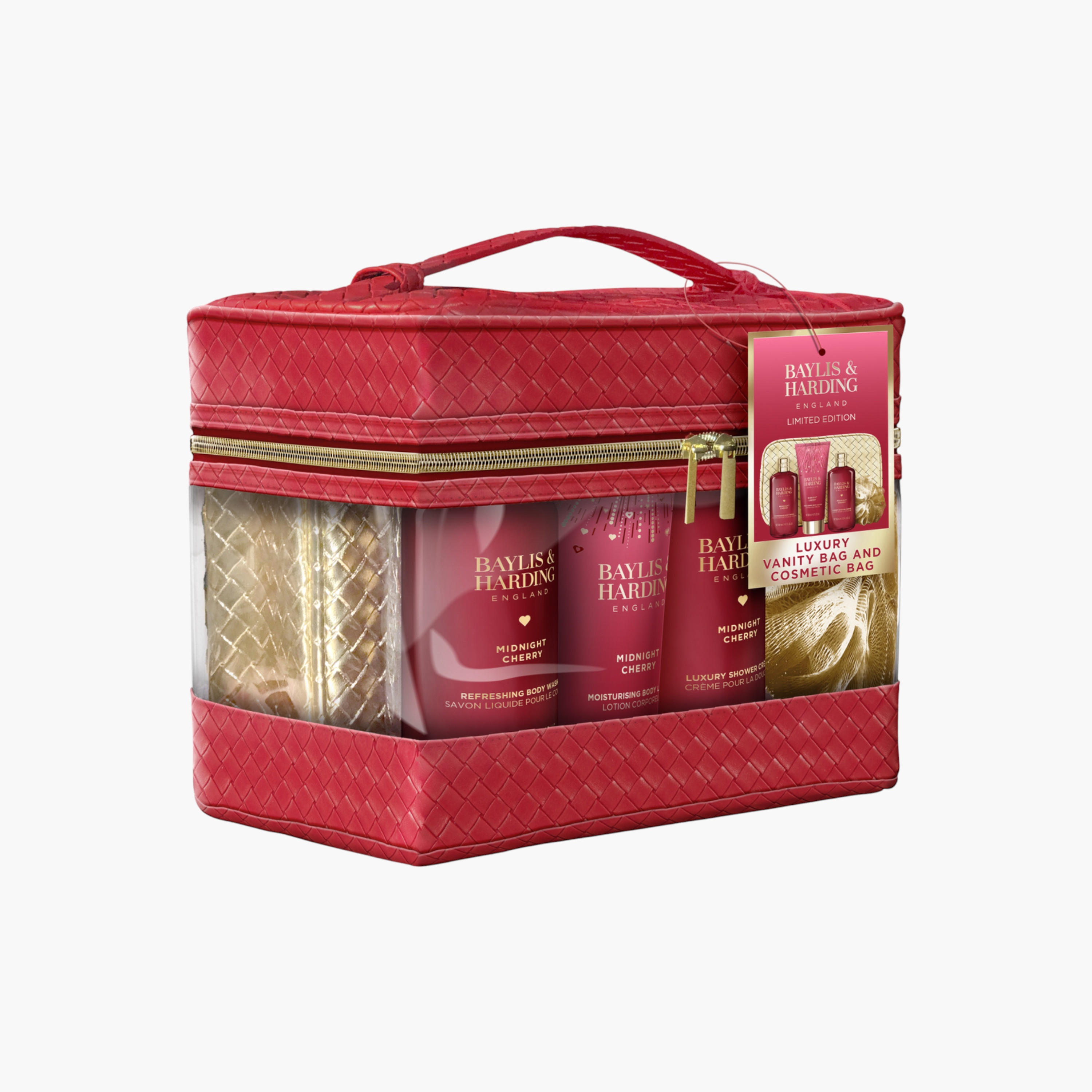 طقم حقيبة مستحضرات تجميل حمراء منسوجة من بايلس أند هاردينج-beautyandpersonalcare-giftsets-image-2