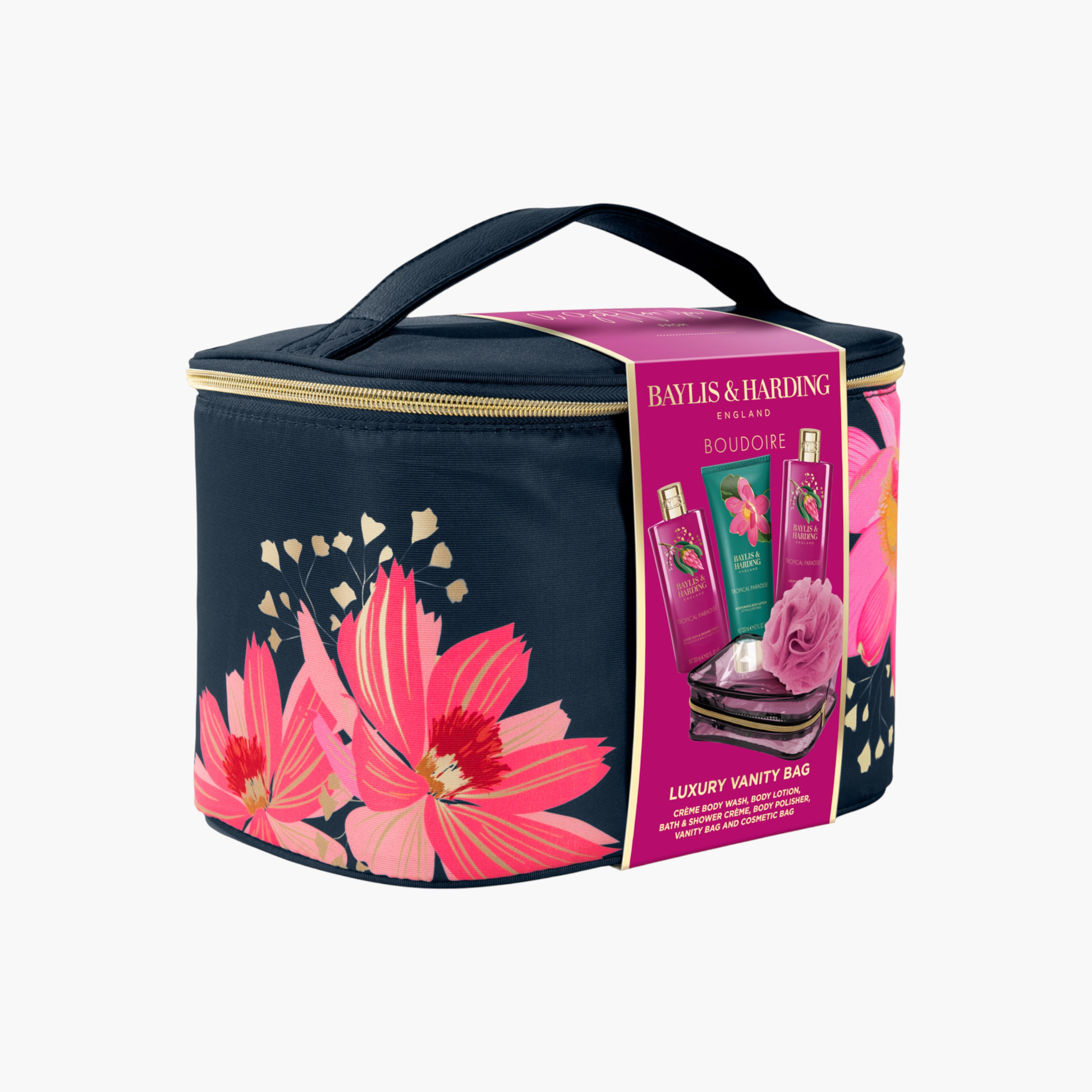 مجموعة هدايا حقيبة زينة مزينة بالزهور من بايلس أند هاردينج-beautyandpersonalcare-giftsets-image-2