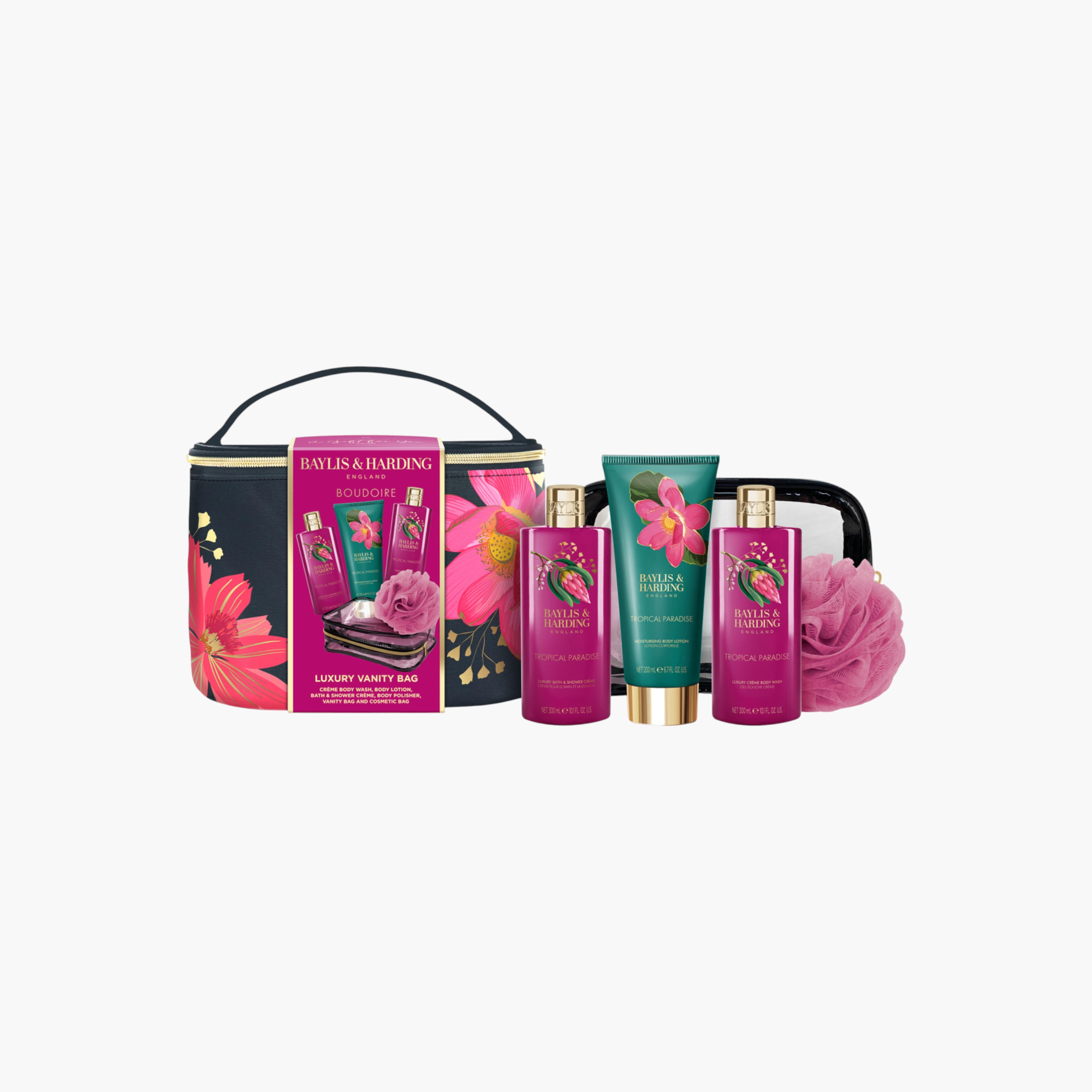 مجموعة هدايا حقيبة زينة مزينة بالزهور من بايلس أند هاردينج-beautyandpersonalcare-giftsets-image-3