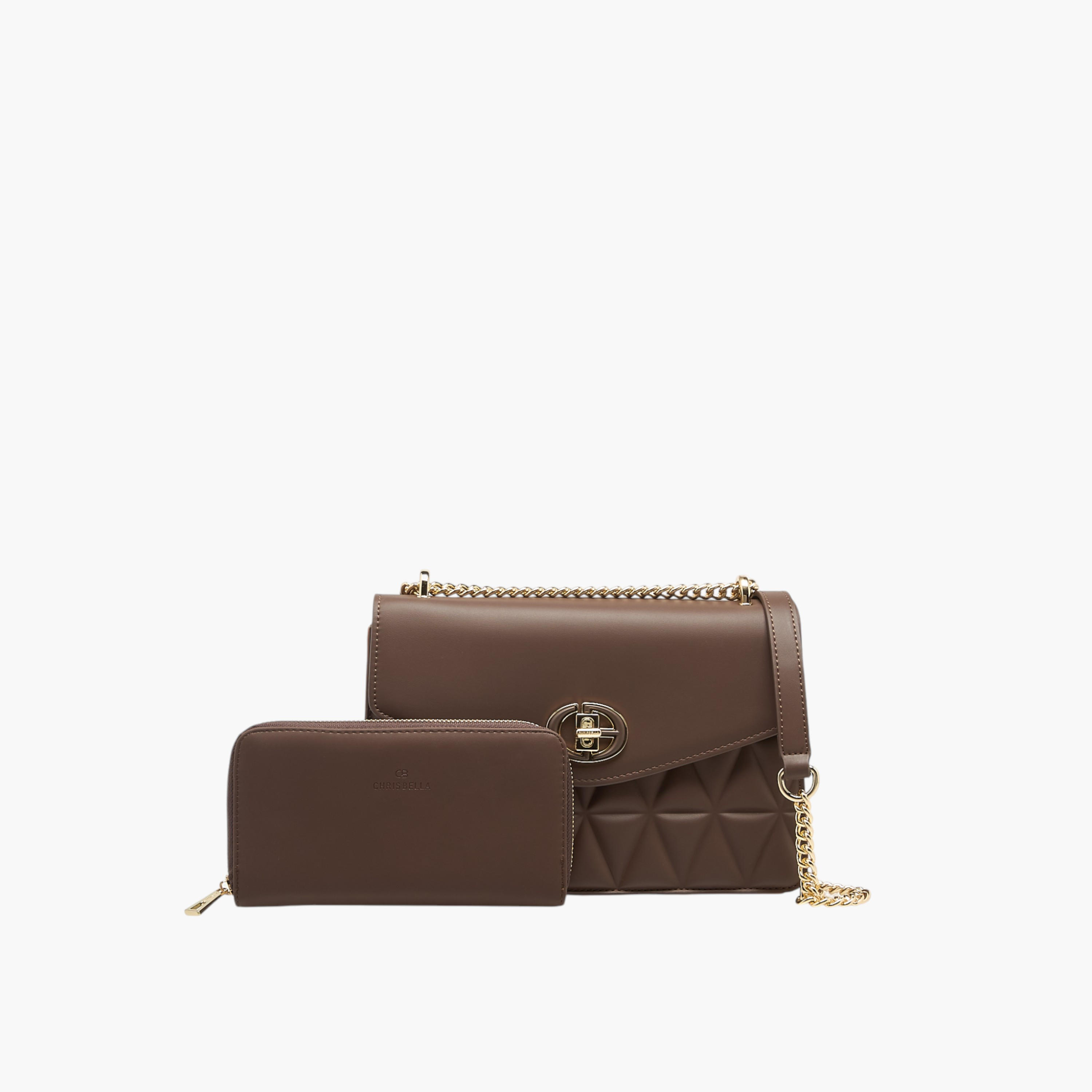 شنطة كروس بودي مبطنة مع محفظة بسحاب إغلاق دائري من كريسبيلا-women-bagsandwallets-handbags-image-1