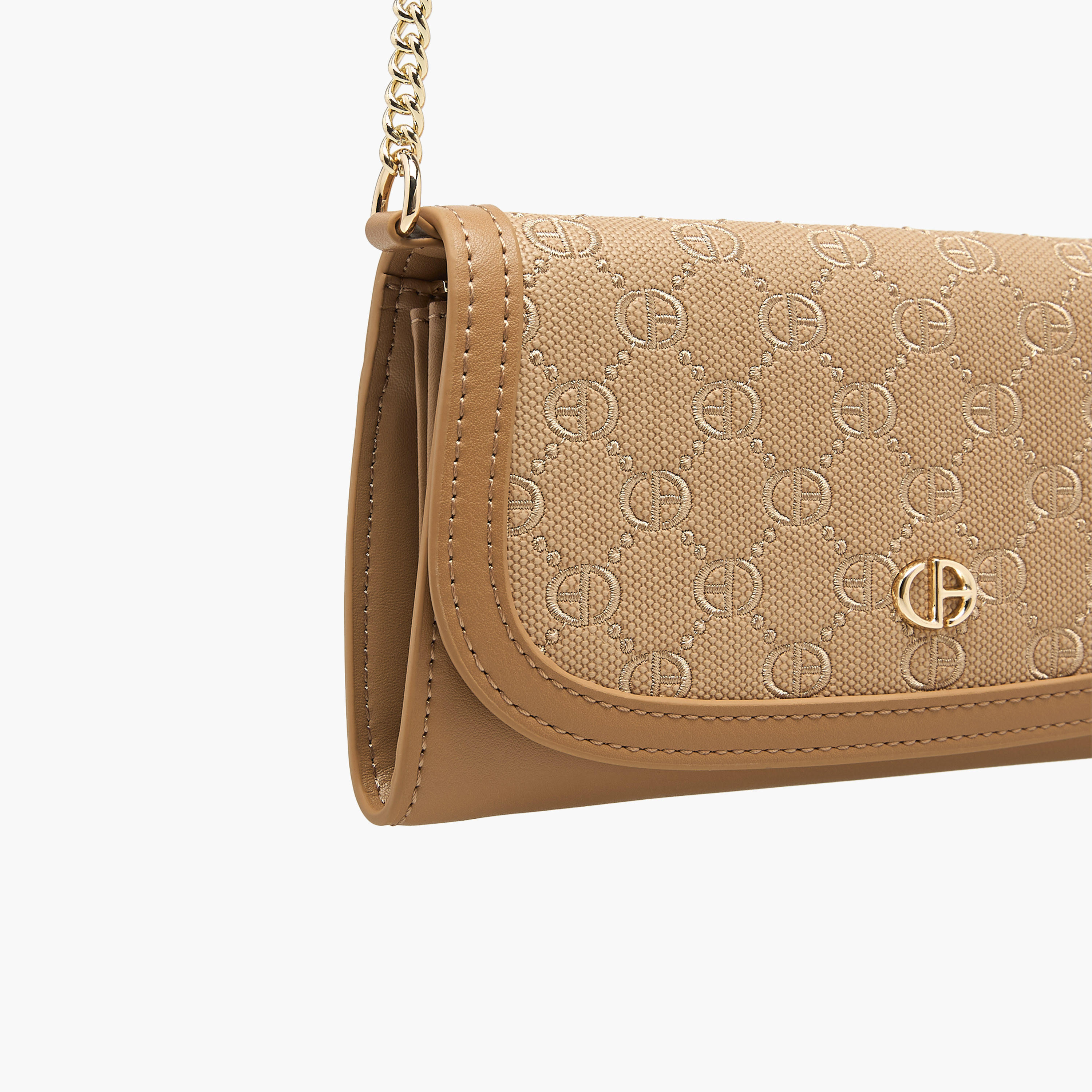 Chrisbella Embroidered Crossbody Bag with Chain Strap-women-bagsandwallets-handbags-image-5