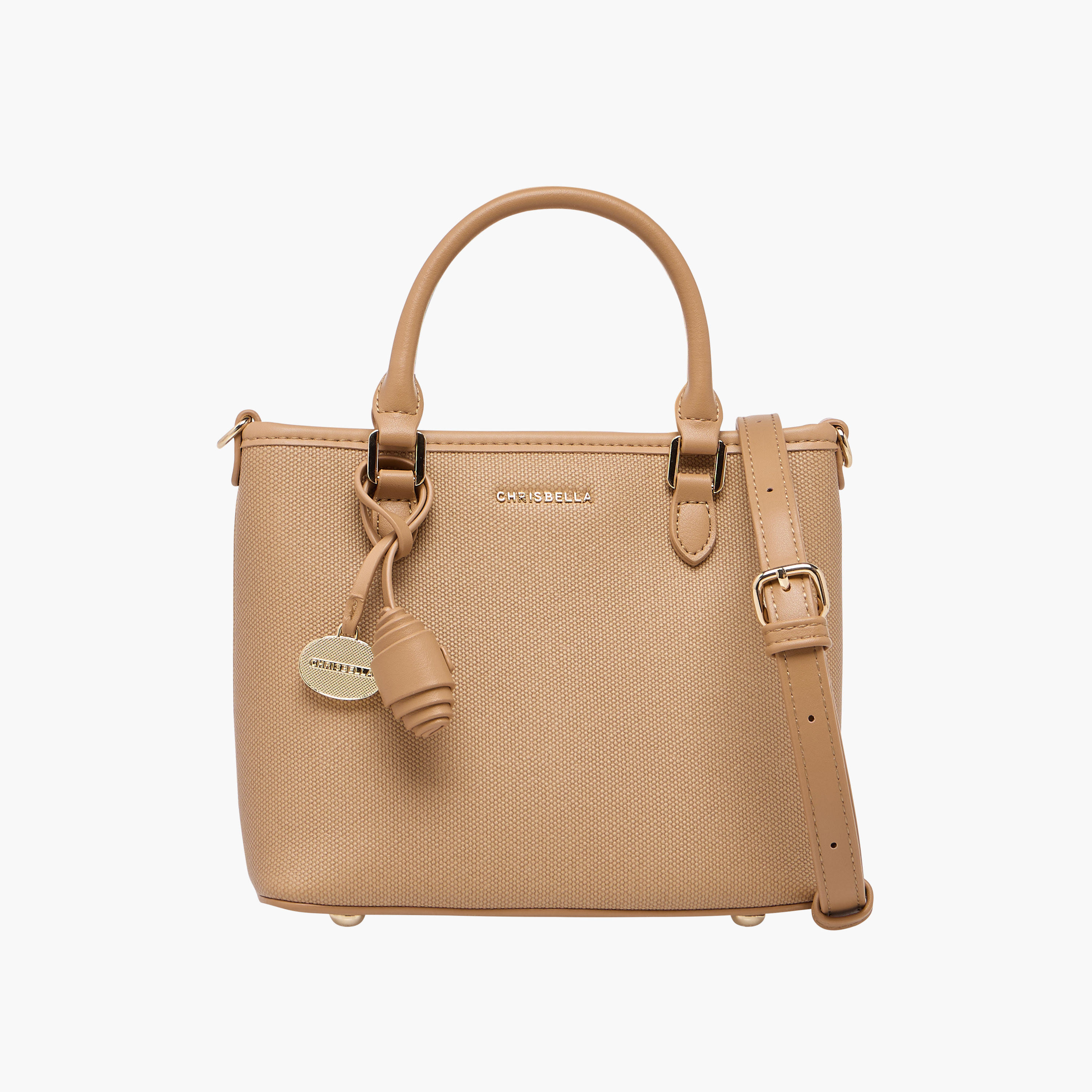 شنطة كروس بودي بارزة الملمس بحزام قابل للفصل وسحاب إغلاق من كريسبيلا-women-bagsandwallets-handbags-image-1