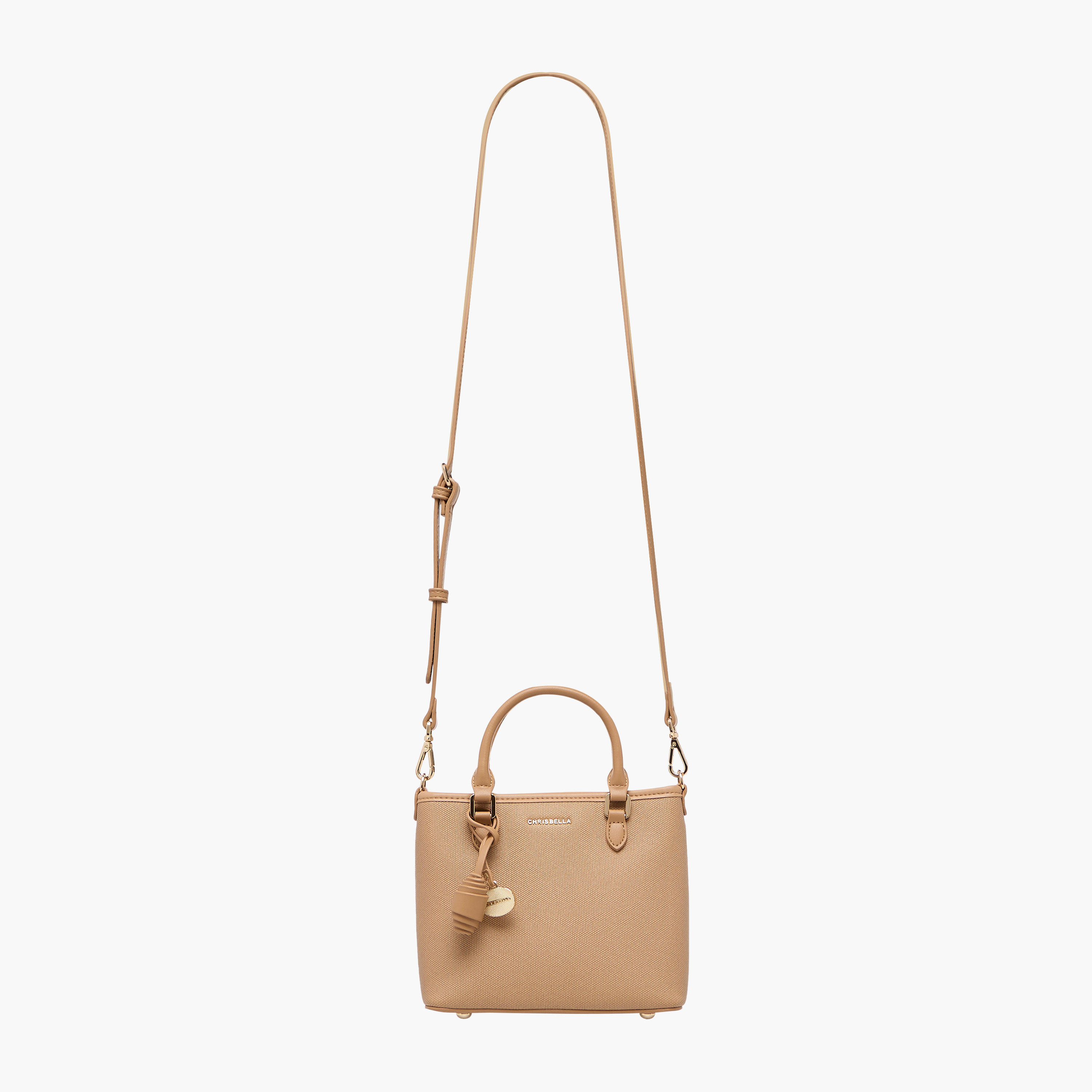 شنطة كروس بودي بارزة الملمس بحزام قابل للفصل وسحاب إغلاق من كريسبيلا-women-bagsandwallets-handbags-image-3