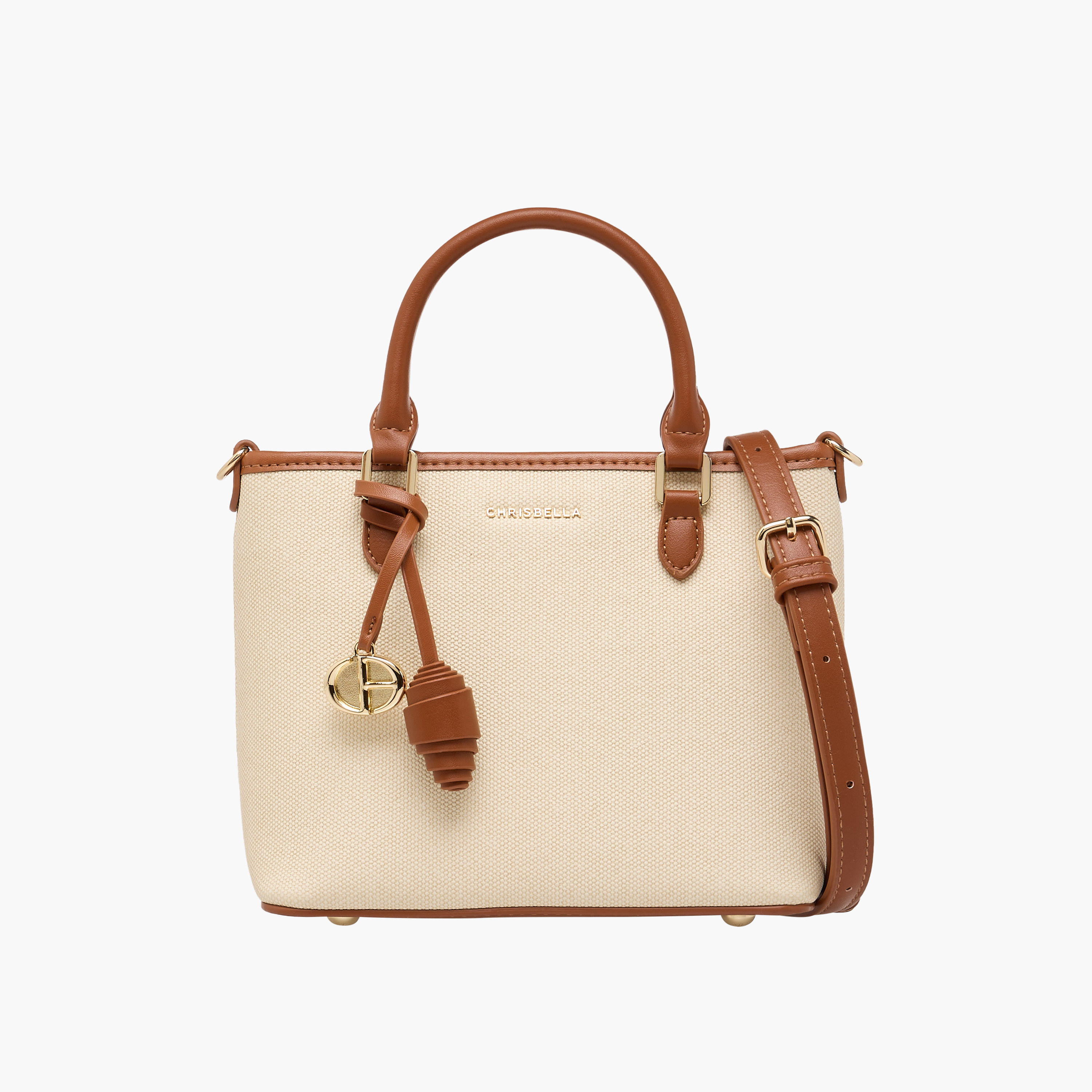 شنطة كروس بودي سادة بسحاب إغلاق وحزام قابل للفصل من كريسبيلا-women-bagsandwallets-handbags-image-1