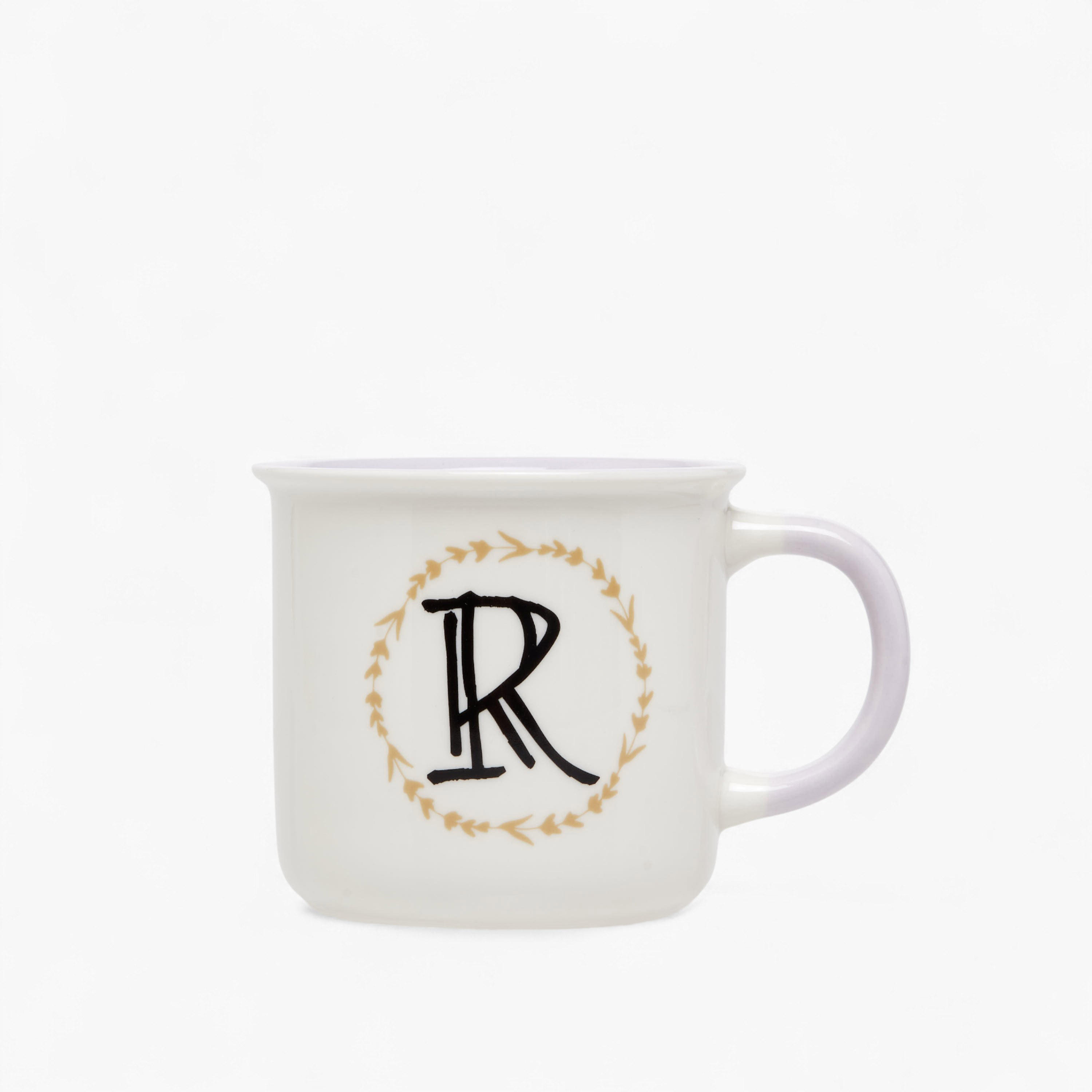 Initial R Print New Bone China Mug with Handle - 335 ml-household-dining-teaandcoffee-mugsandcups-image-1