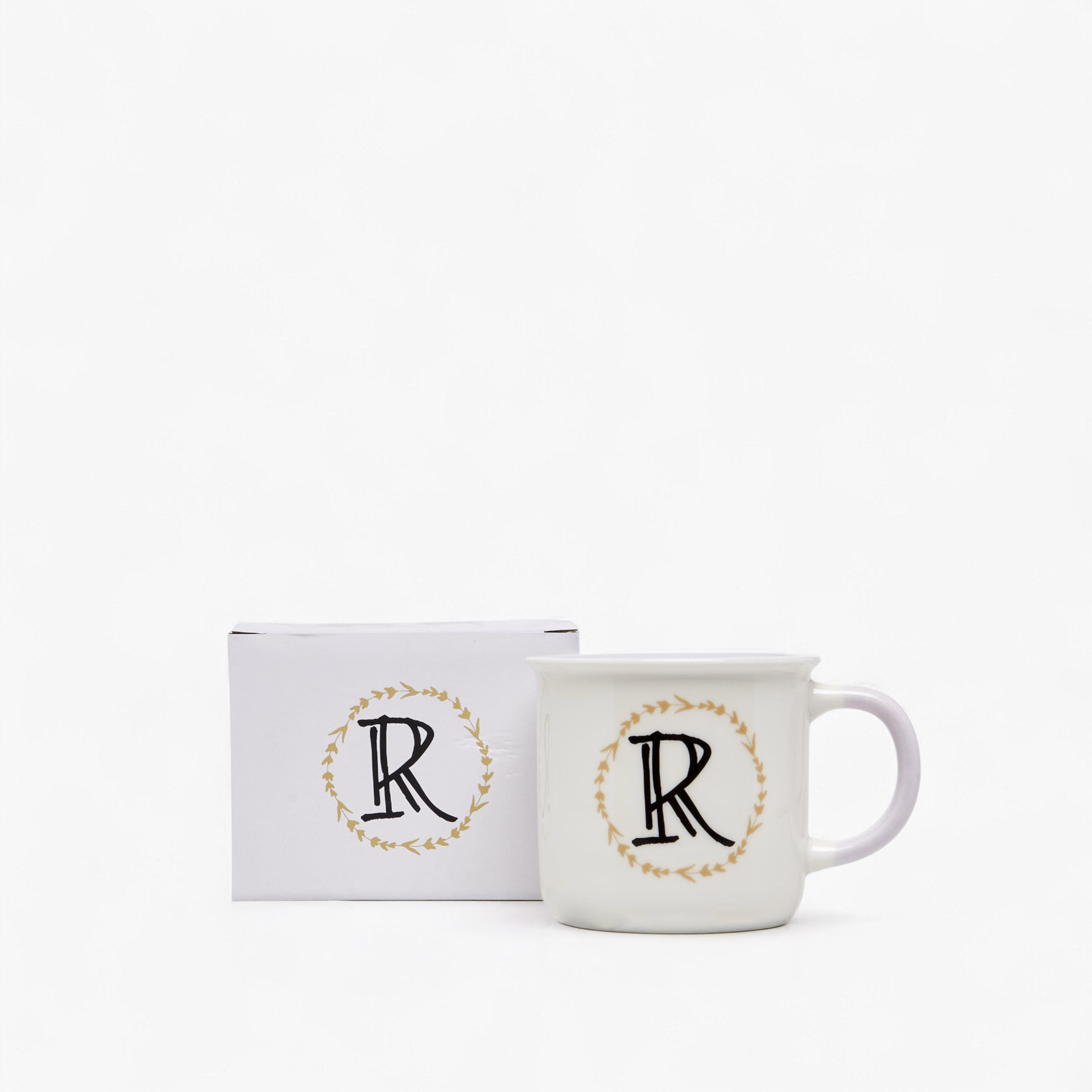 Initial R Print New Bone China Mug with Handle - 335 ml-household-dining-teaandcoffee-mugsandcups-image-4