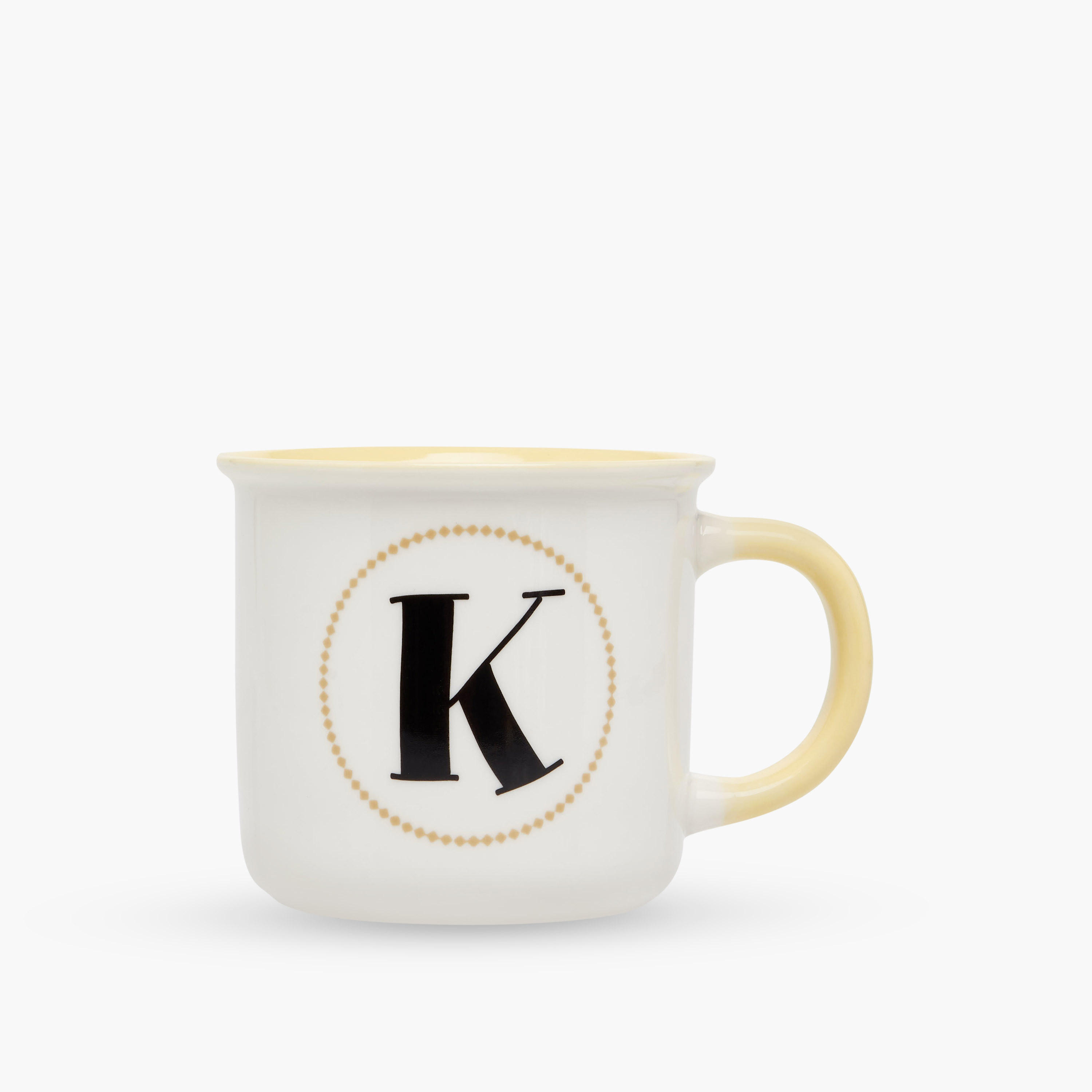 Initial K Print New Bone China Mug with Handle - 335 ml-household-dining-teaandcoffee-mugsandcups-image-1