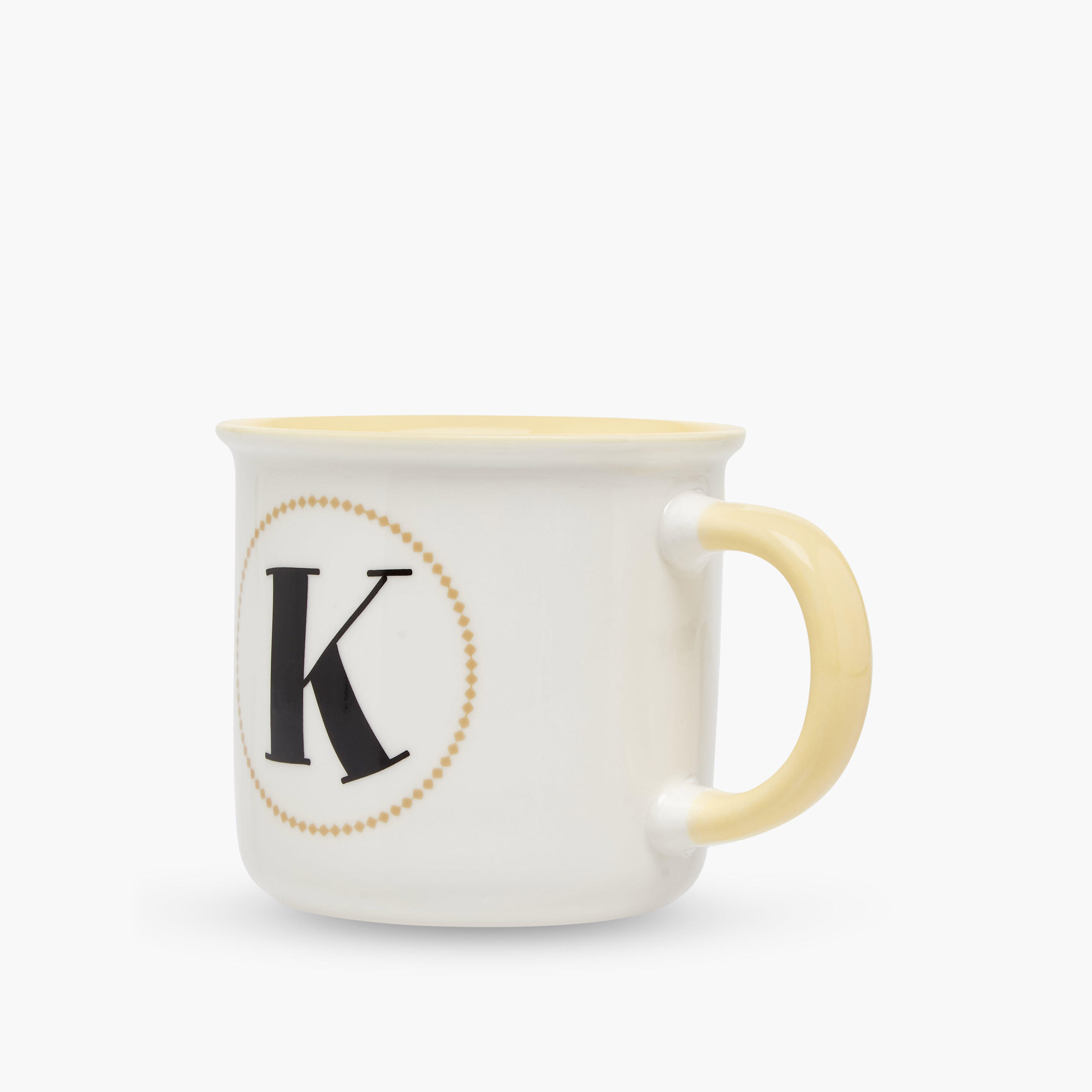 Initial K Print New Bone China Mug with Handle - 335 ml-household-dining-teaandcoffee-mugsandcups-image-2