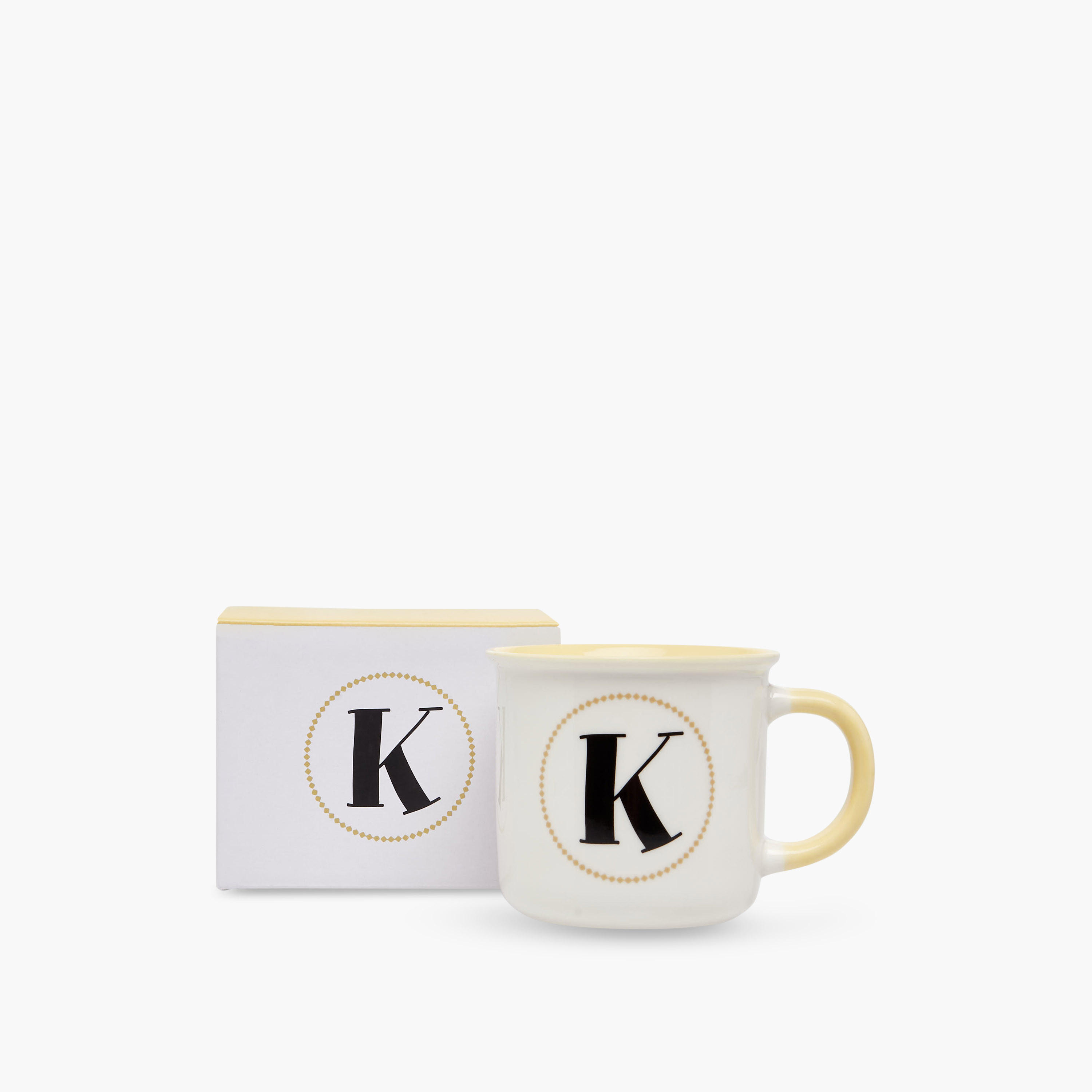 Initial K Print New Bone China Mug with Handle - 335 ml-household-dining-teaandcoffee-mugsandcups-image-4