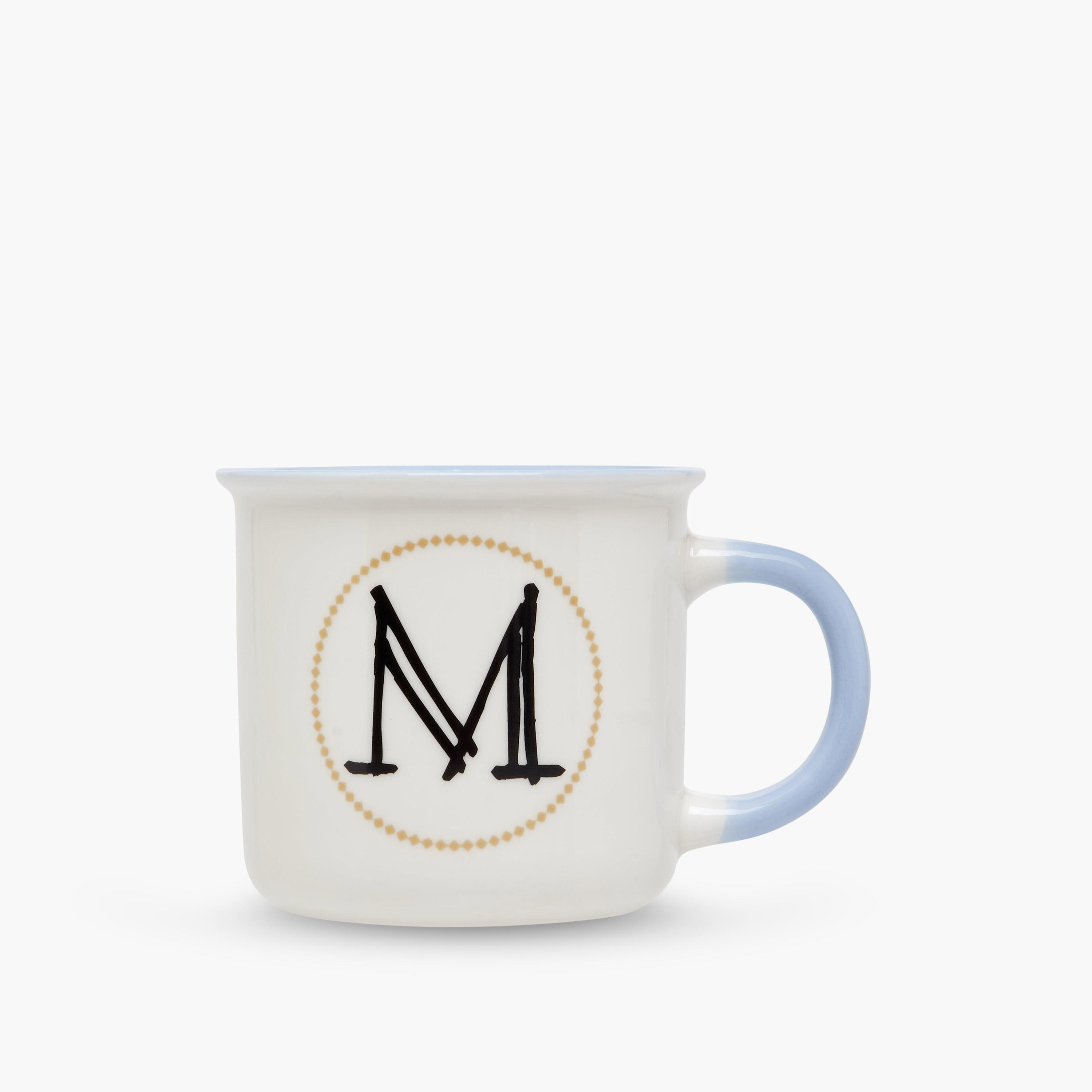 Initial M Print New Bone China Mug with Handle - 335 ml-household-dining-teaandcoffee-mugsandcups-image-1