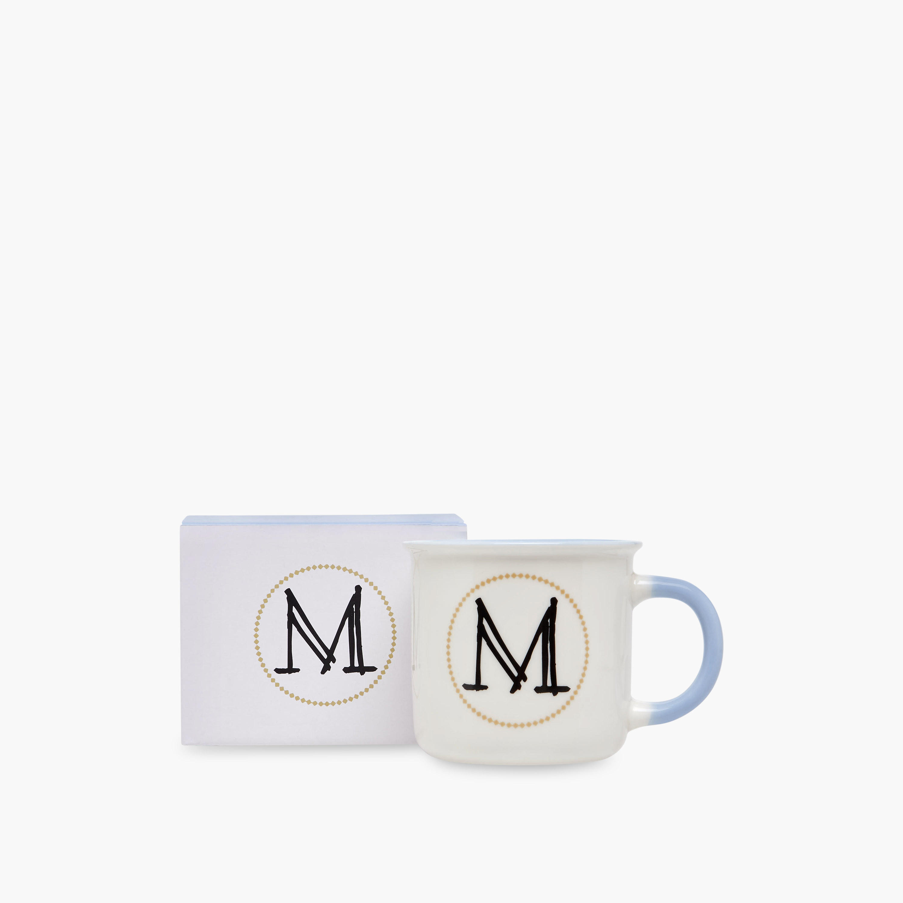 Initial M Print New Bone China Mug with Handle - 335 ml-household-dining-teaandcoffee-mugsandcups-image-4