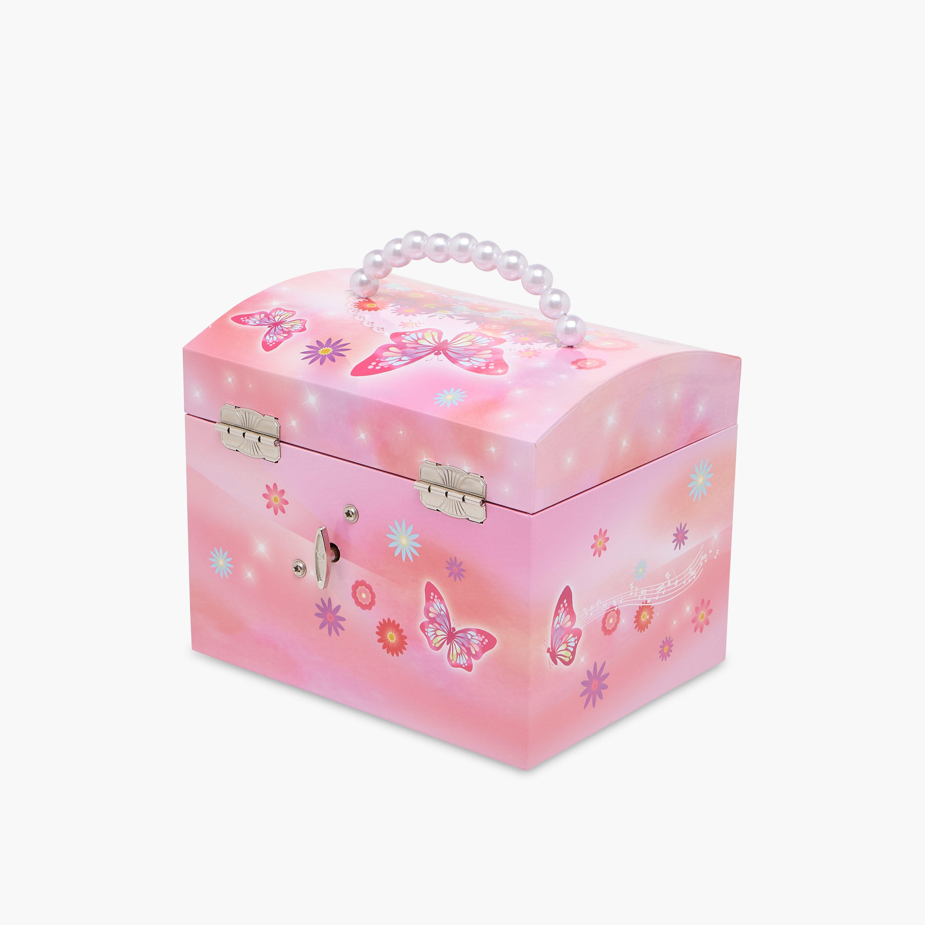 Musical Jewellery Box with Pearl Handle - 17x13x14 cms-women-watchesandjewellery-jewellery-storage-image-3