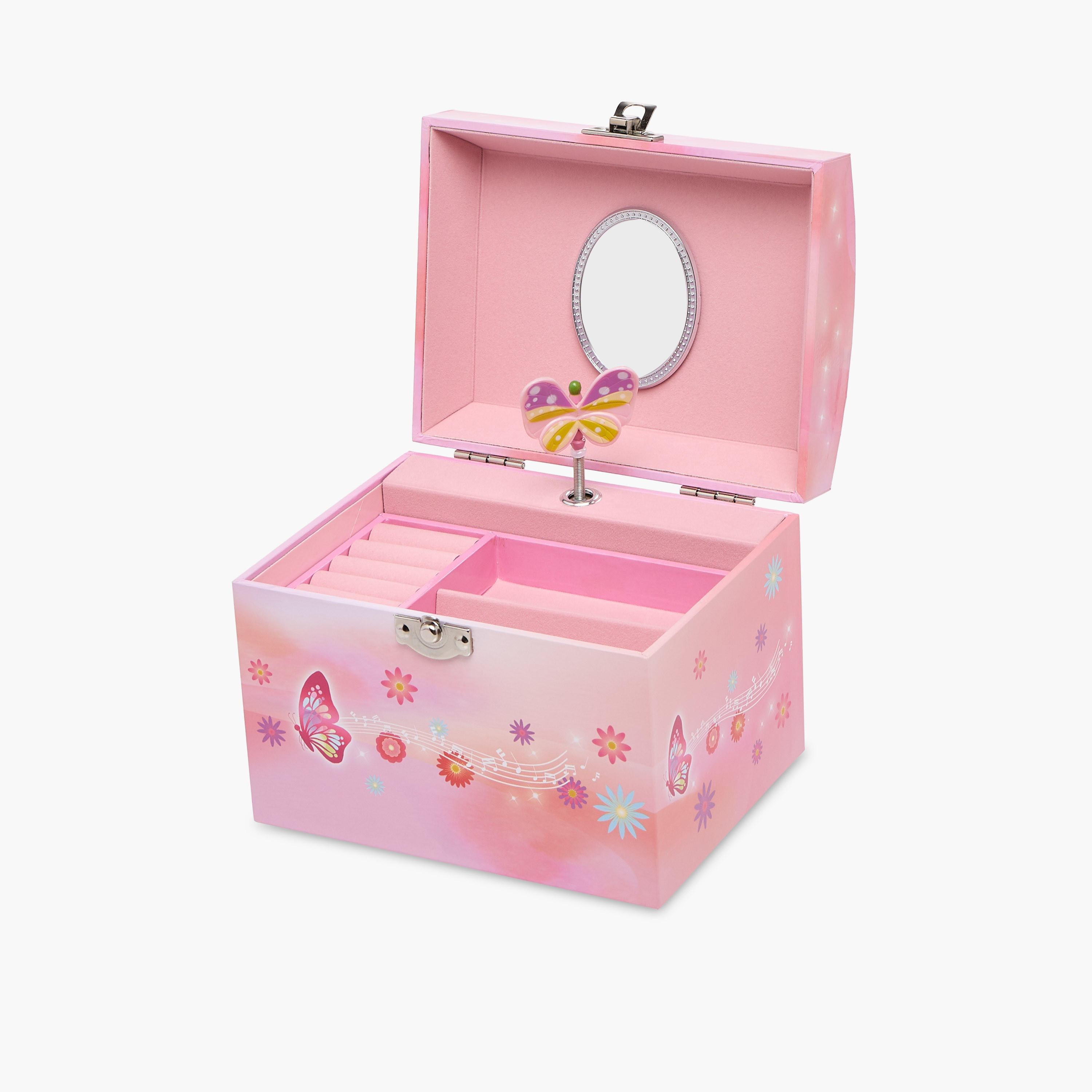 Musical Jewellery Box with Pearl Handle - 17x13x14 cms-women-watchesandjewellery-jewellery-storage-image-4