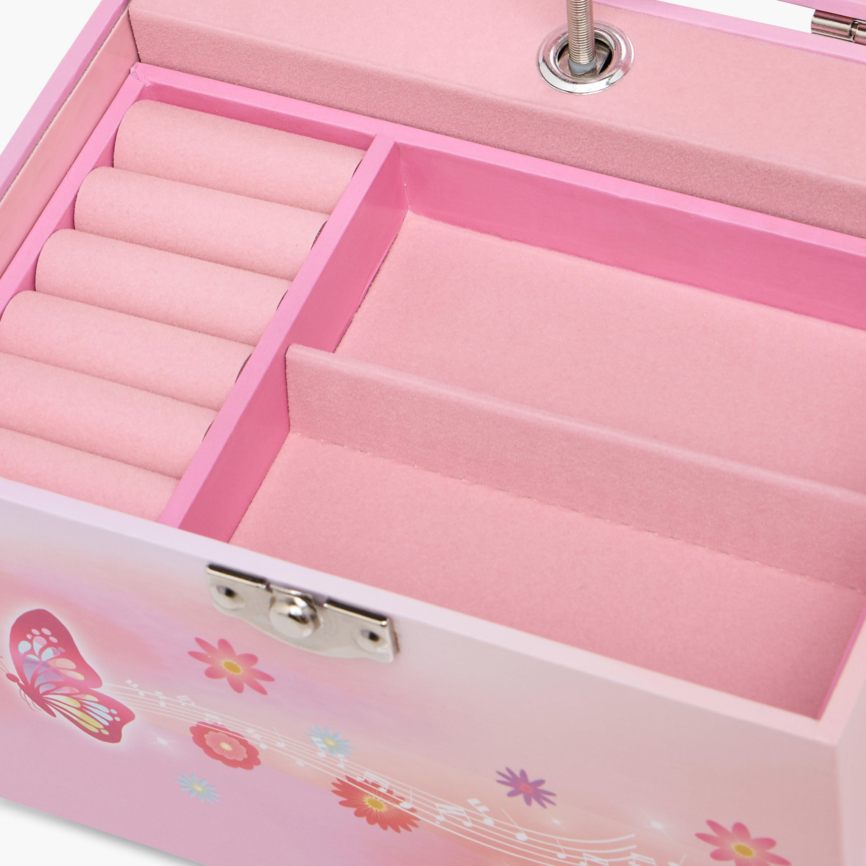 Musical Jewellery Box with Pearl Handle - 17x13x14 cms-women-watchesandjewellery-jewellery-storage-image-9