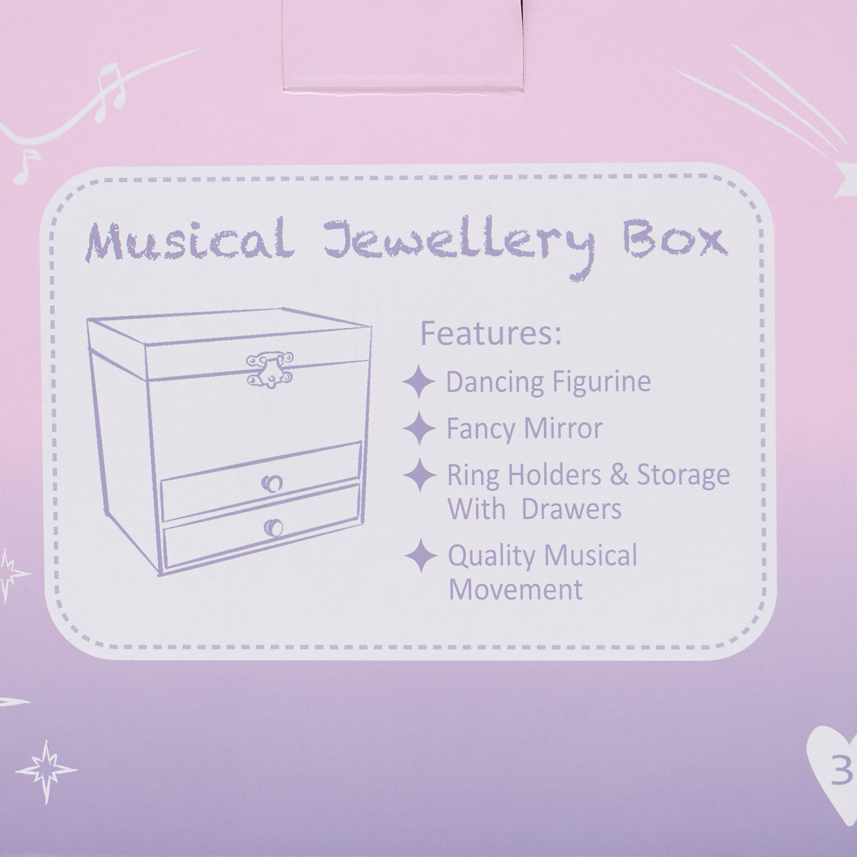 Musical Jewellery Box with Mirror - 16x11x14 cms-women-watchesandjewellery-jewellery-storage-image-11