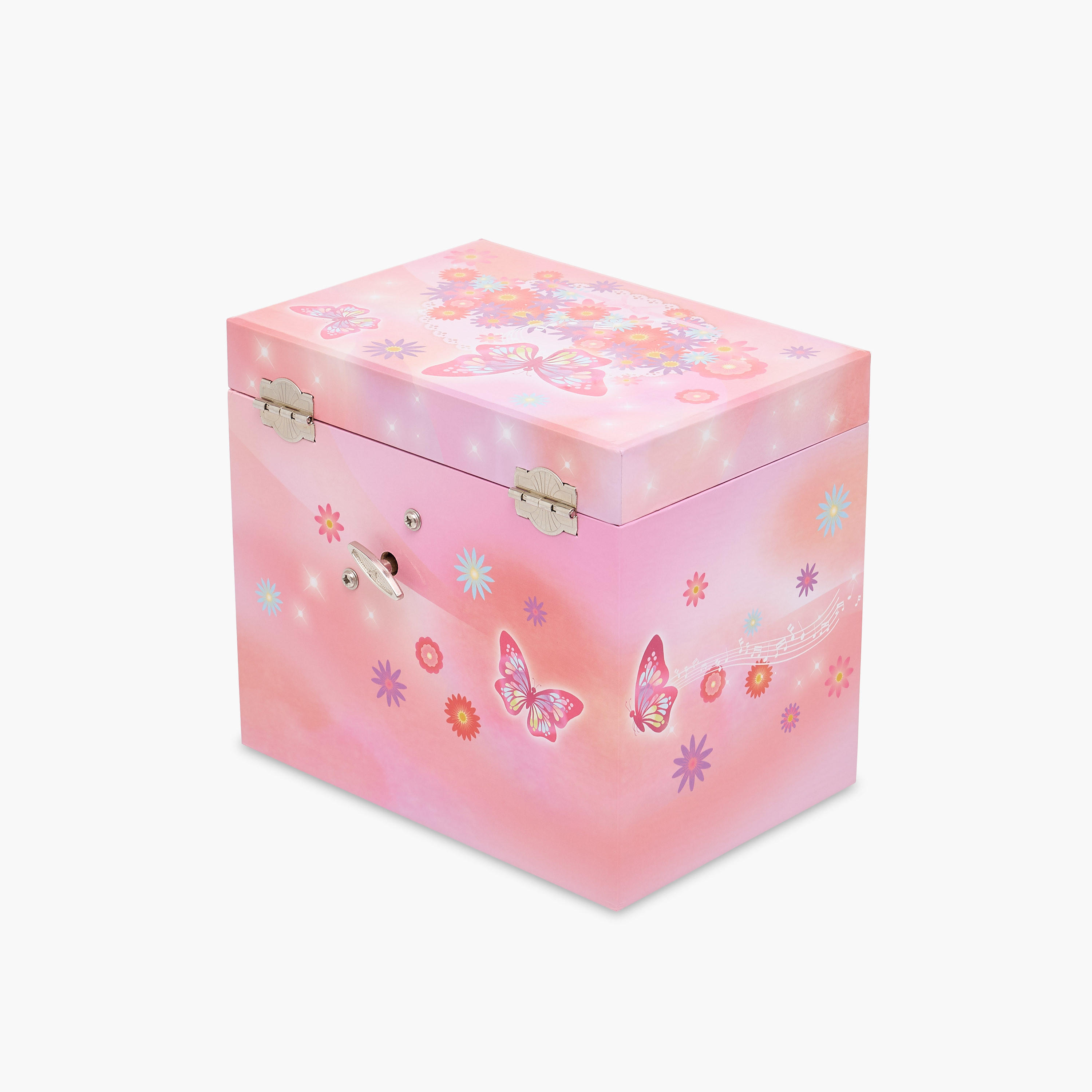 صندوق مجوهرات موسيقي بمرآة - 16x11x14 سم-women-watchesandjewellery-jewellery-storage-image-3
