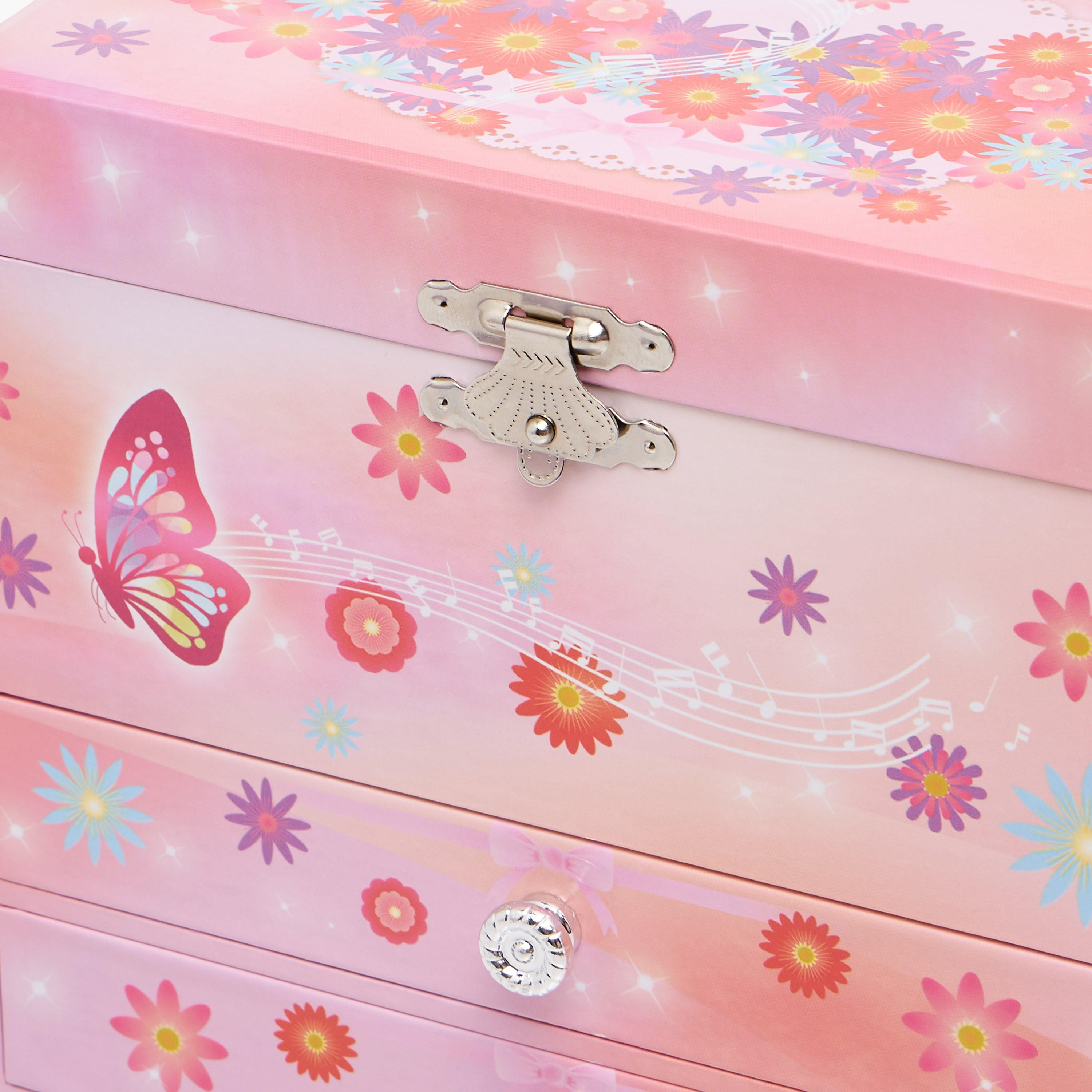 صندوق مجوهرات موسيقي بمرآة - 16x11x14 سم-women-watchesandjewellery-jewellery-storage-image-5