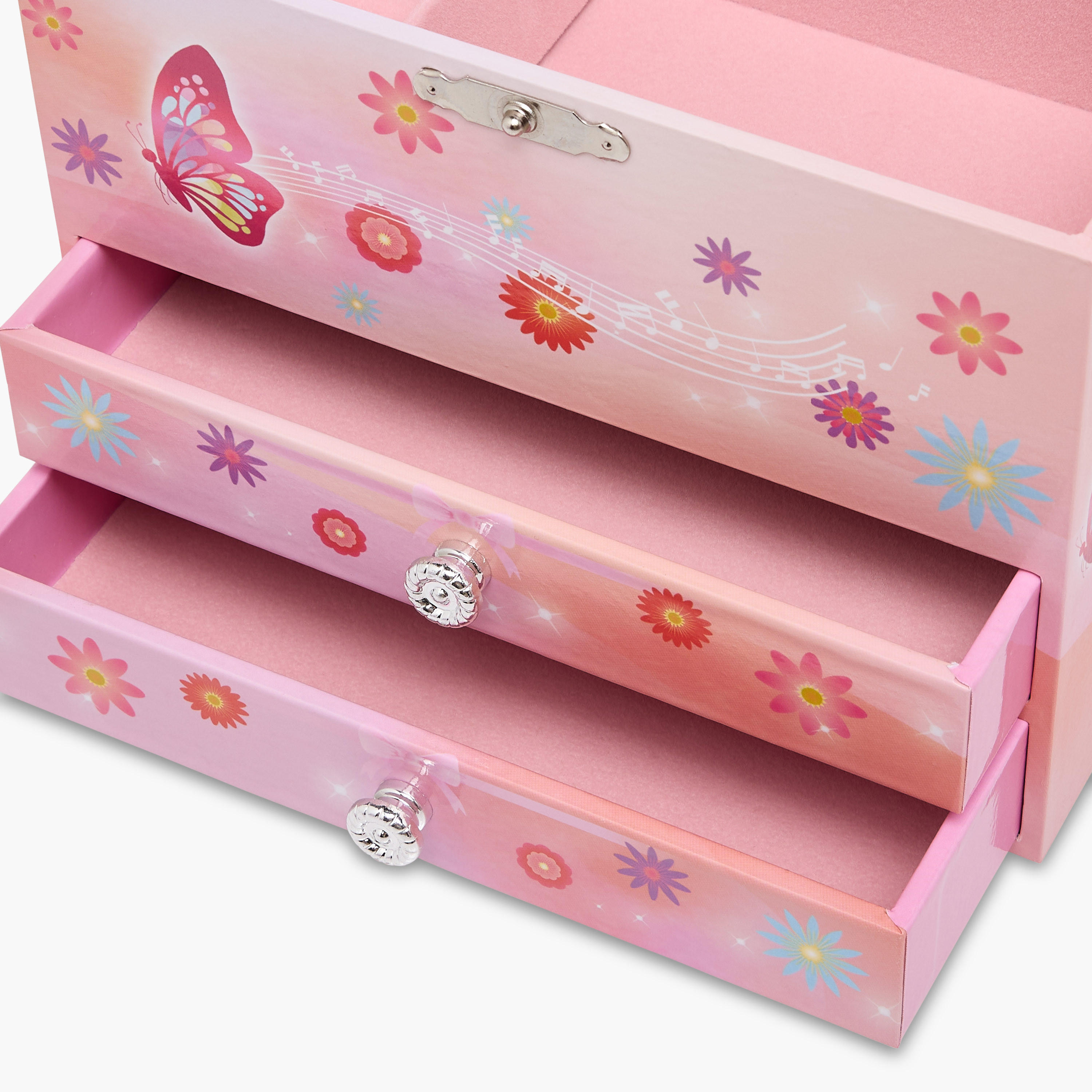 صندوق مجوهرات موسيقي بمرآة - 16x11x14 سم-women-watchesandjewellery-jewellery-storage-image-6