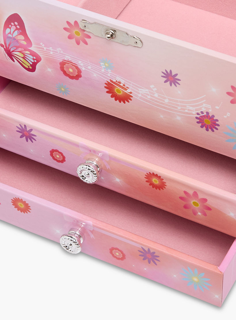 صندوق مجوهرات موسيقي بمرآة - 16x11x14 سم-women-watchesandjewellery-jewellery-storage-image-6