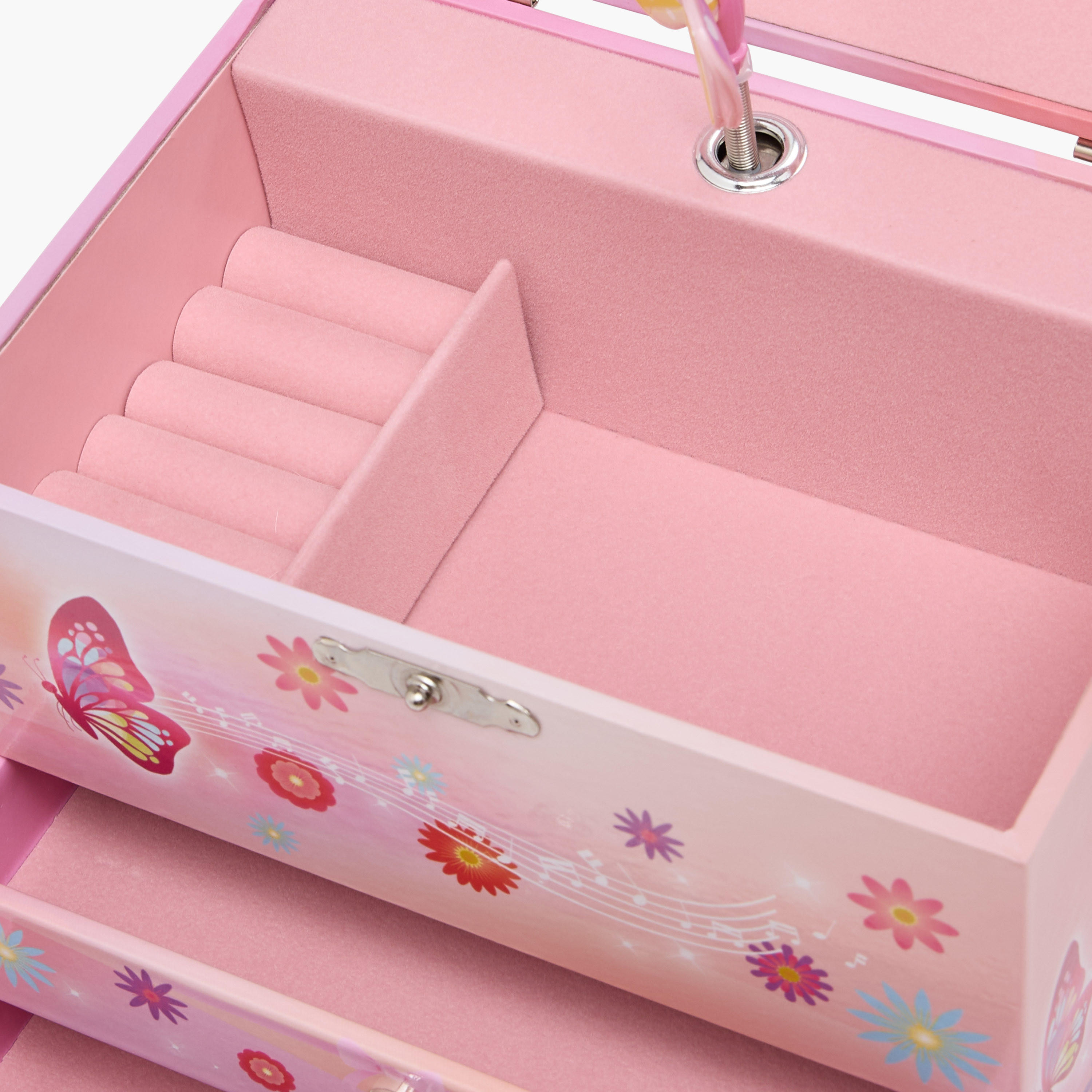 صندوق مجوهرات موسيقي بمرآة - 16x11x14 سم-women-watchesandjewellery-jewellery-storage-image-7