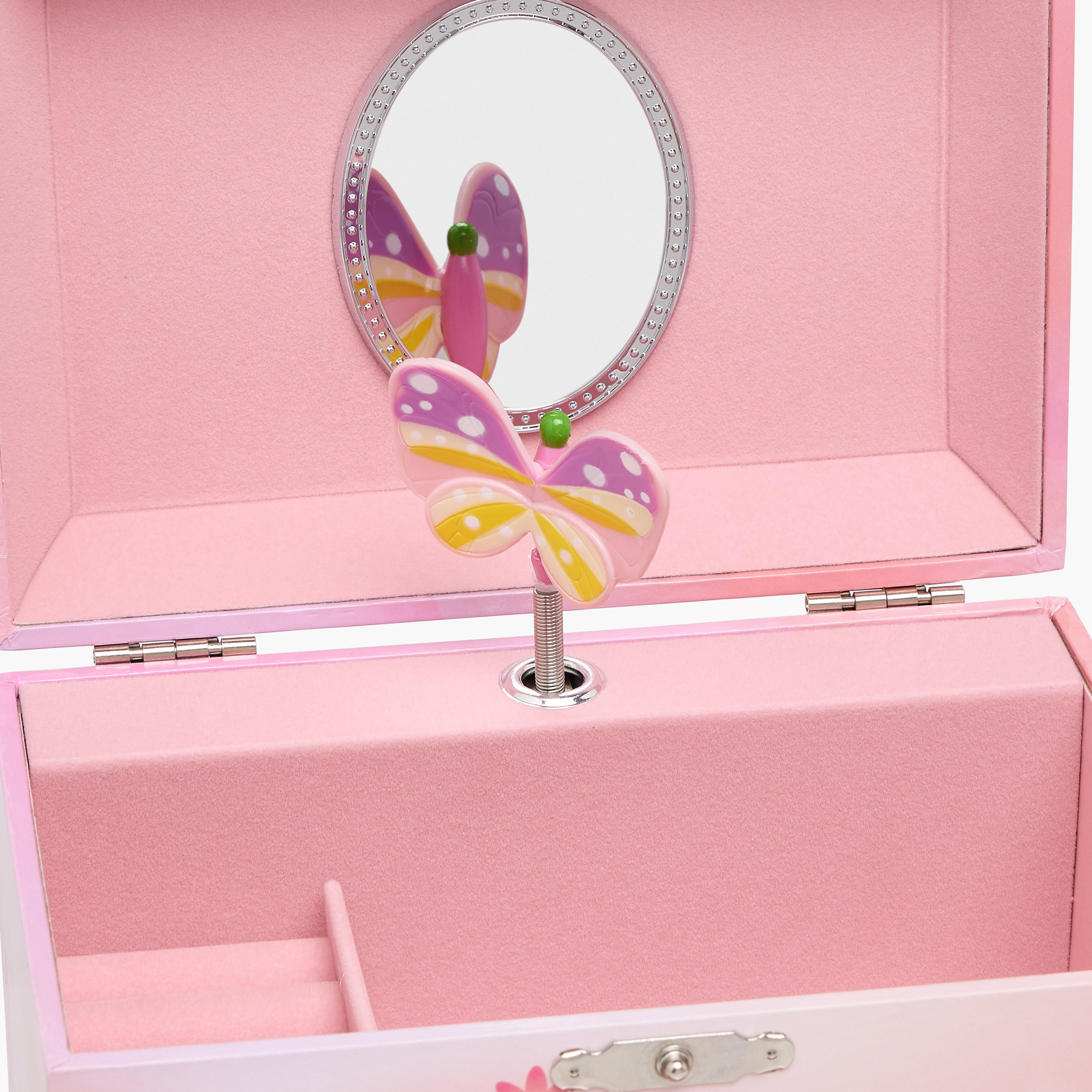 صندوق مجوهرات موسيقي بمرآة - 16x11x14 سم-women-watchesandjewellery-jewellery-storage-image-8