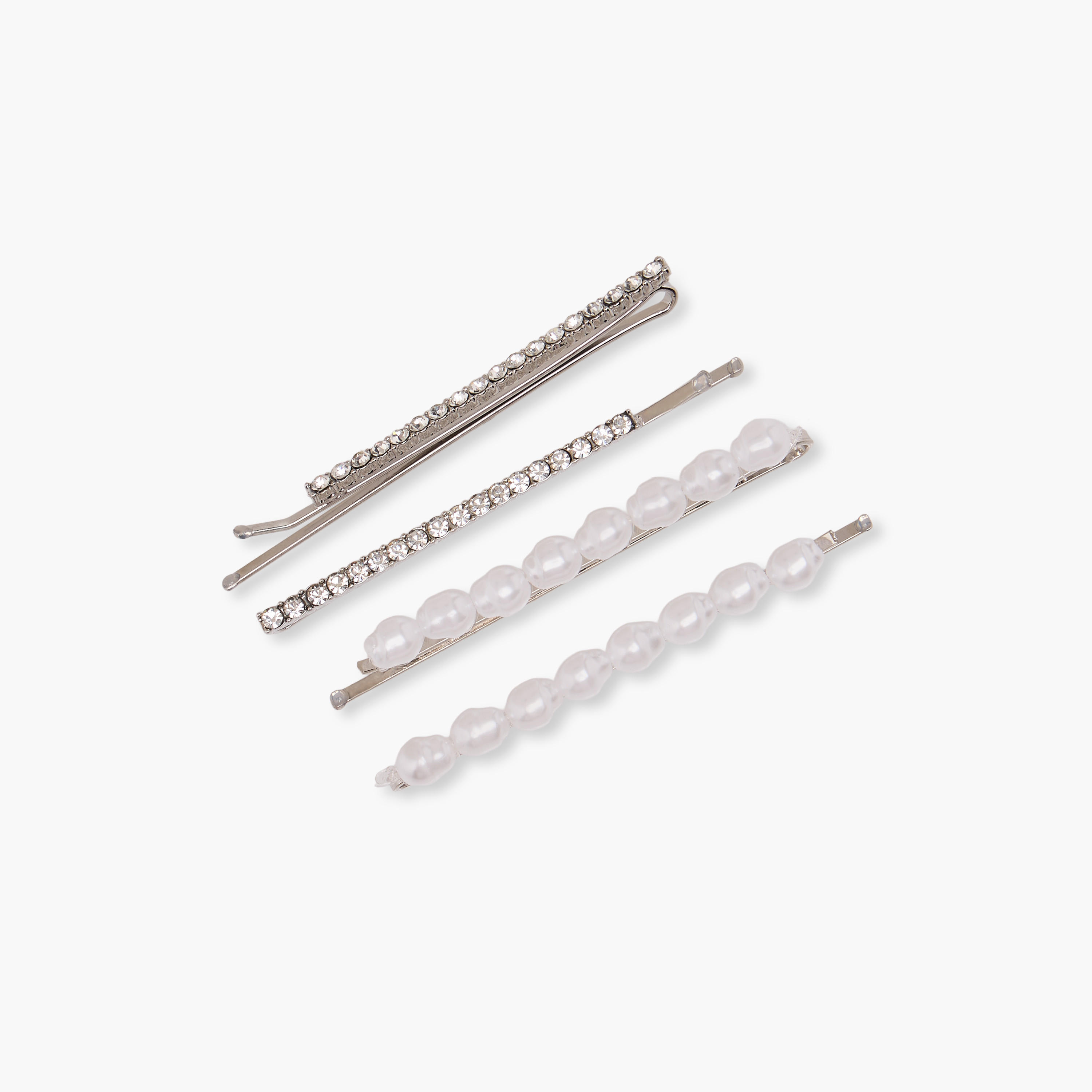 Pack of 4 Hair Pins with Embellishments-women-hairaccessories-hairpins-image-2