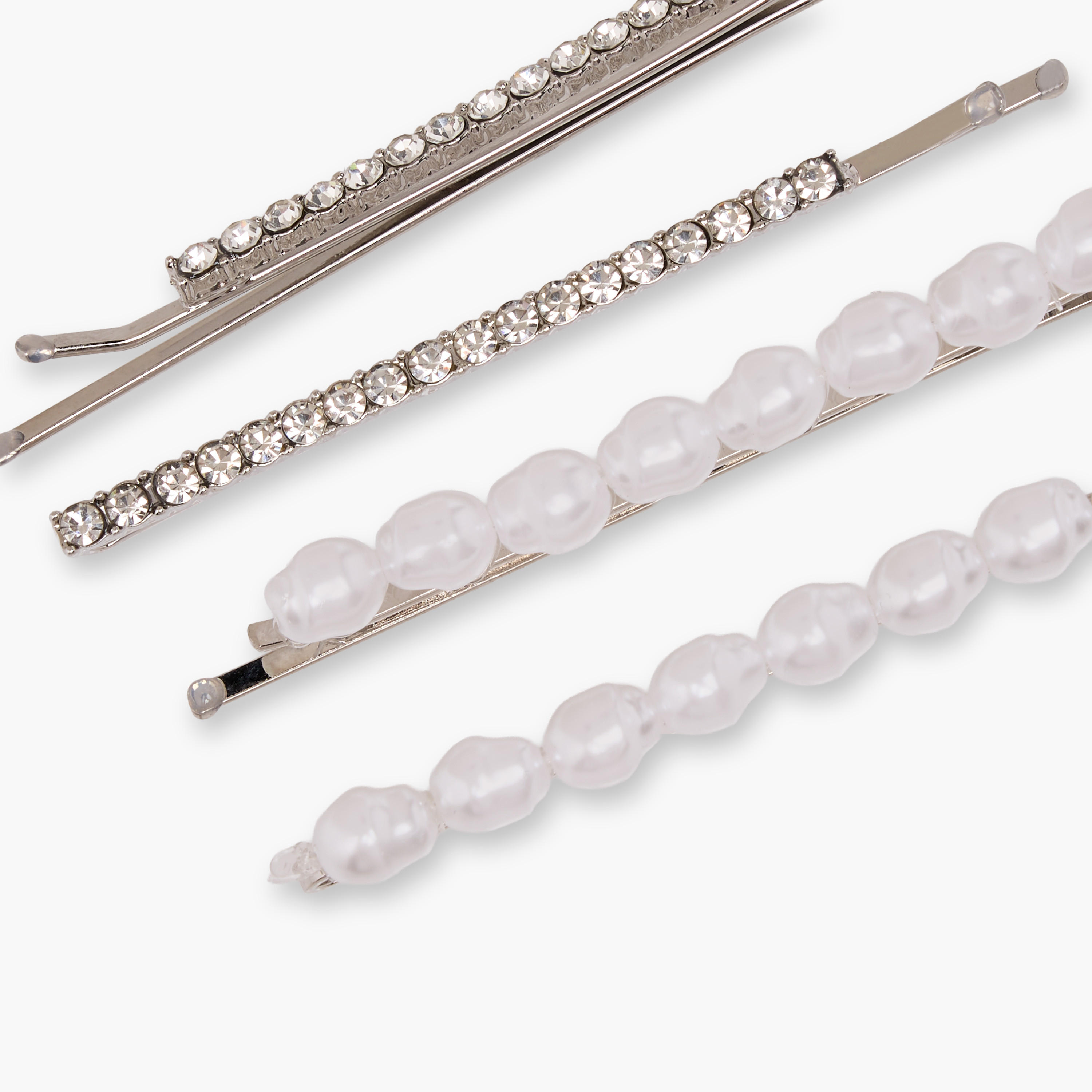 Pack of 4 Hair Pins with Embellishments-women-hairaccessories-hairpins-image-3