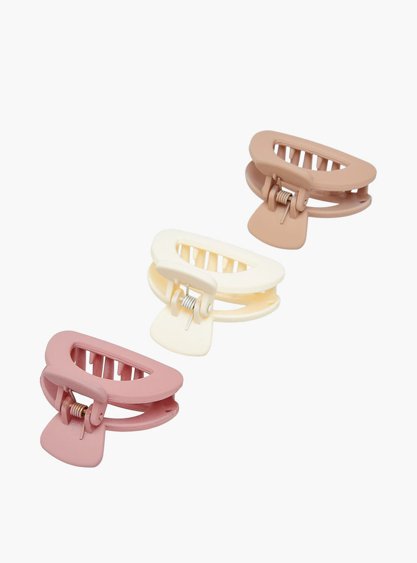 Pack of 3 Hair Clamps with Matte Finish-women-hairaccessories-clamps-image-5