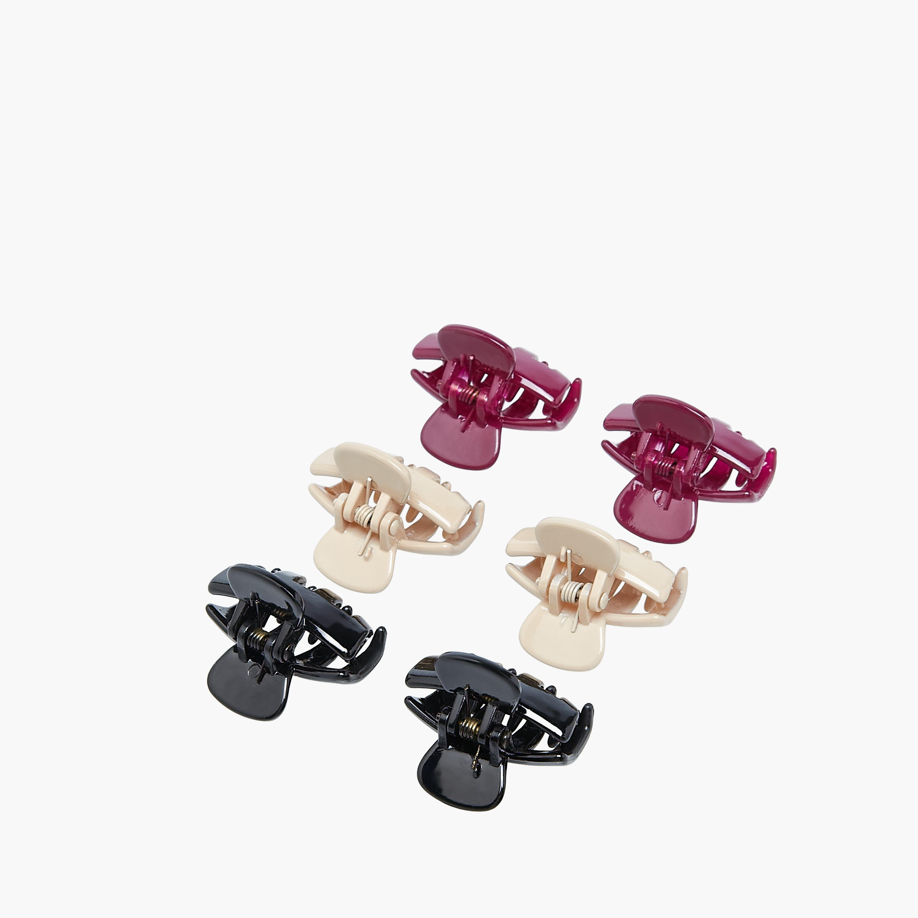 Pack of 6 Rectangular Hair Clamps-women-hairaccessories-clamps-image-5
