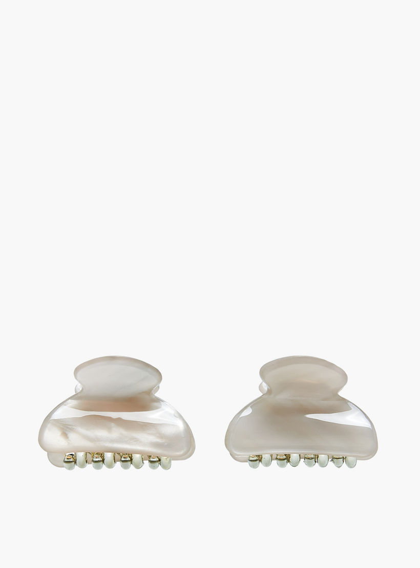 مشابك شعر بطبعات رخامية - عبوة من 6 قطع-women-hairaccessories-clamps-image-3