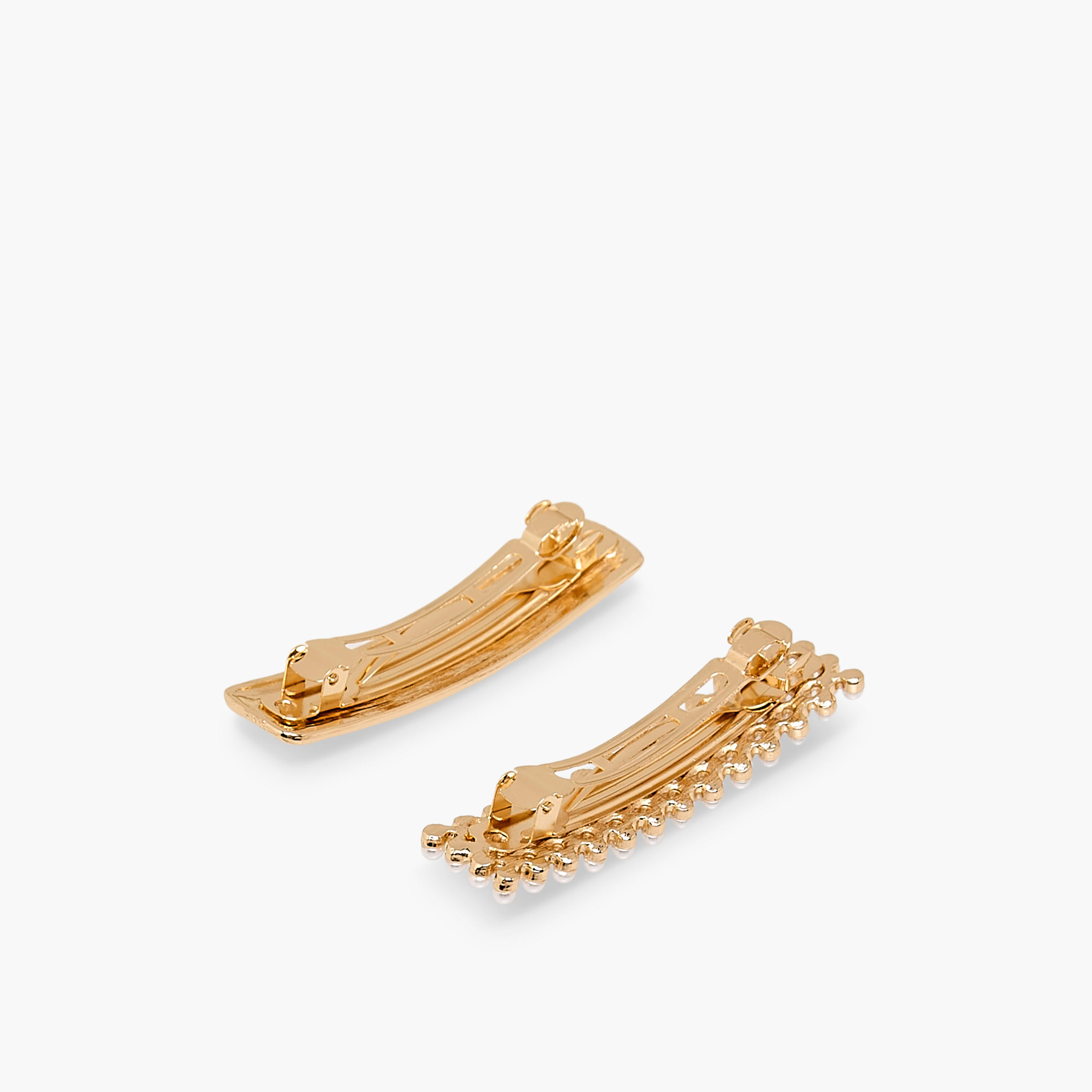 Pack of 2 Hair Clips with Embellishments-women-hairaccessories-clips-image-2