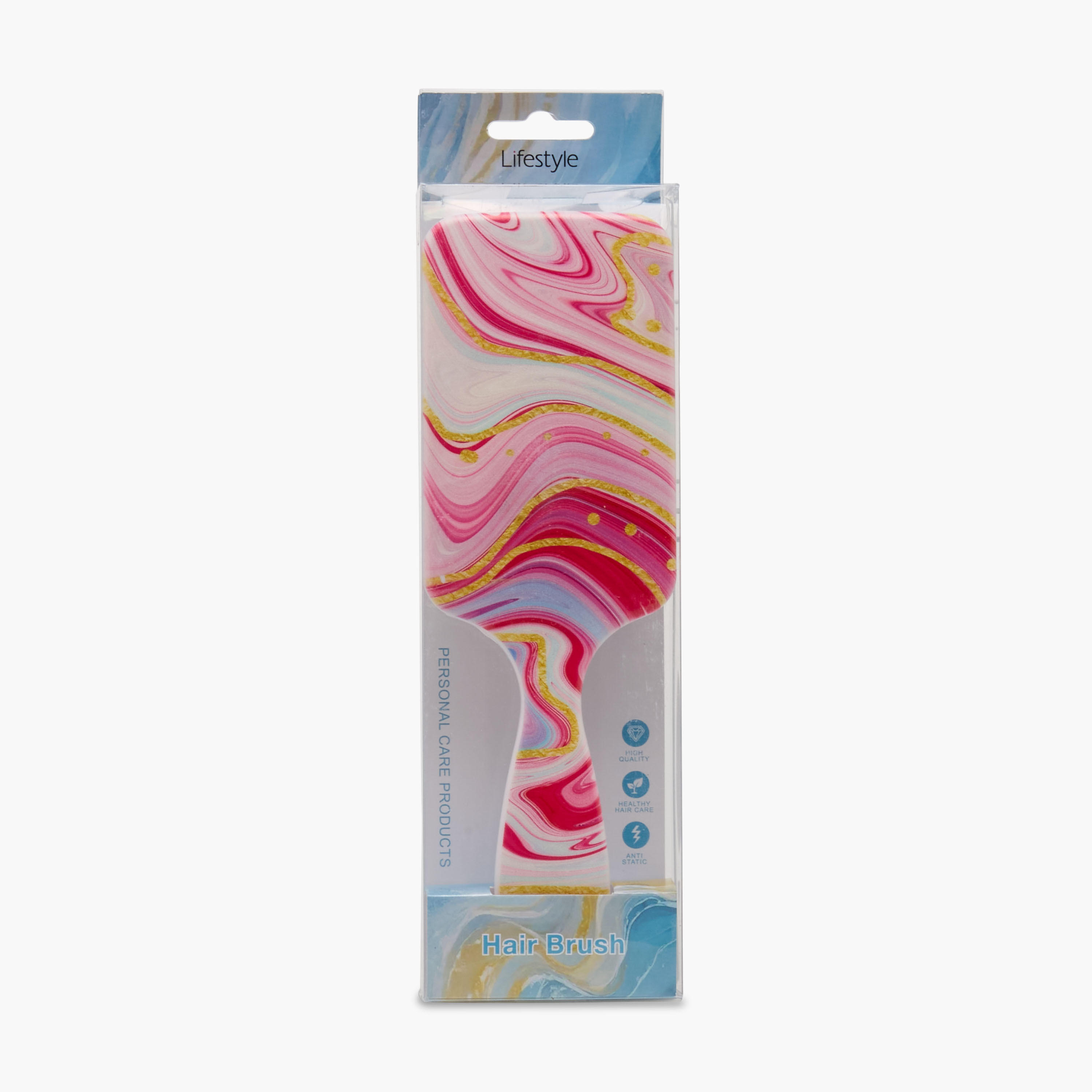 Paddle Hair Brush with Marble Print-women-hairaccessories-brushesandcombs-image-5